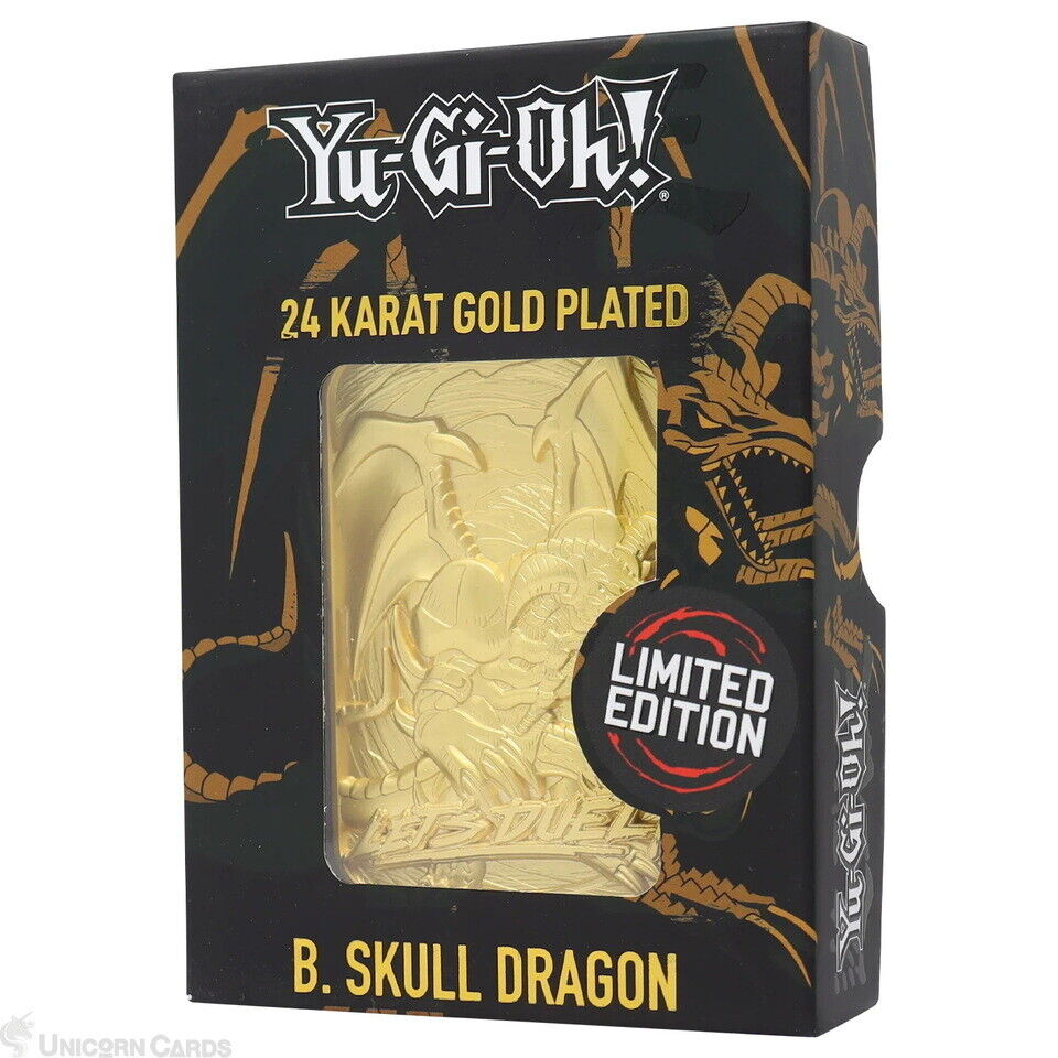 Yu-Gi-Oh Limited Edition 24K Gold Plated Collectable Metal Card - B. Skull Drag
