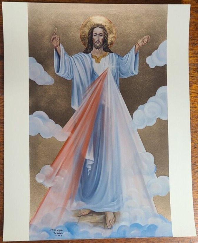 Jesus Ascending to Heaven- by Josyp Terelya -Christian Religious Print 8 x 10