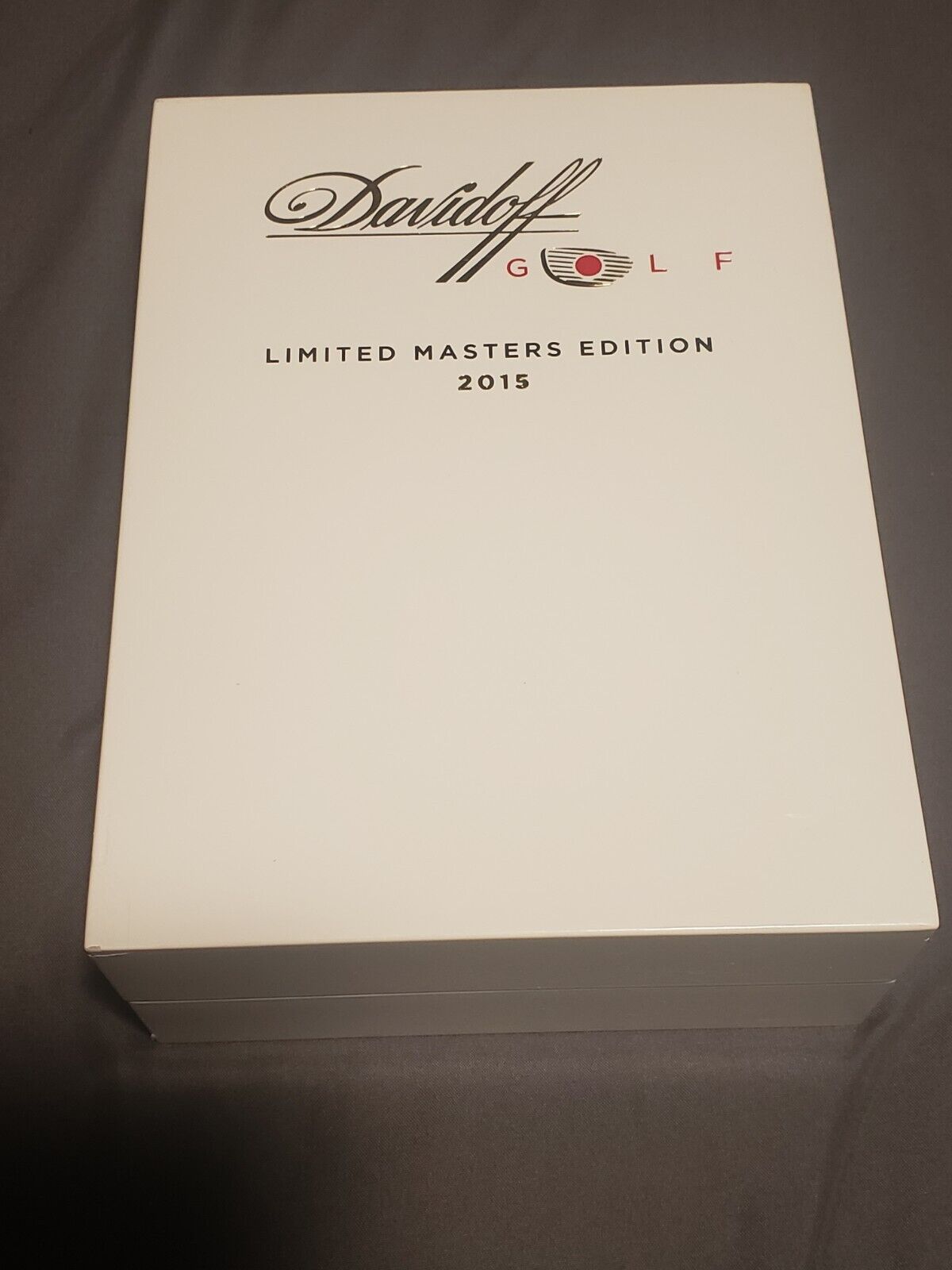 DAVIDOFF Golf Limited Masters Edition ⛳ 2015 Empty Lacquered Cigar Box 