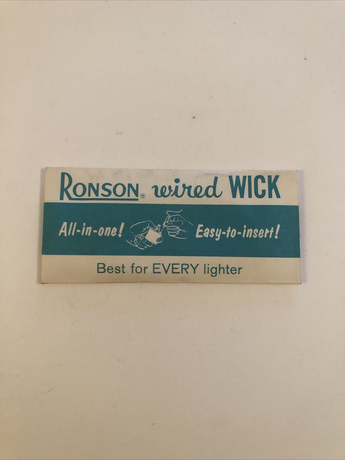 Vintage Ronson Wired Wick In Original Package NOS, Made in the USA