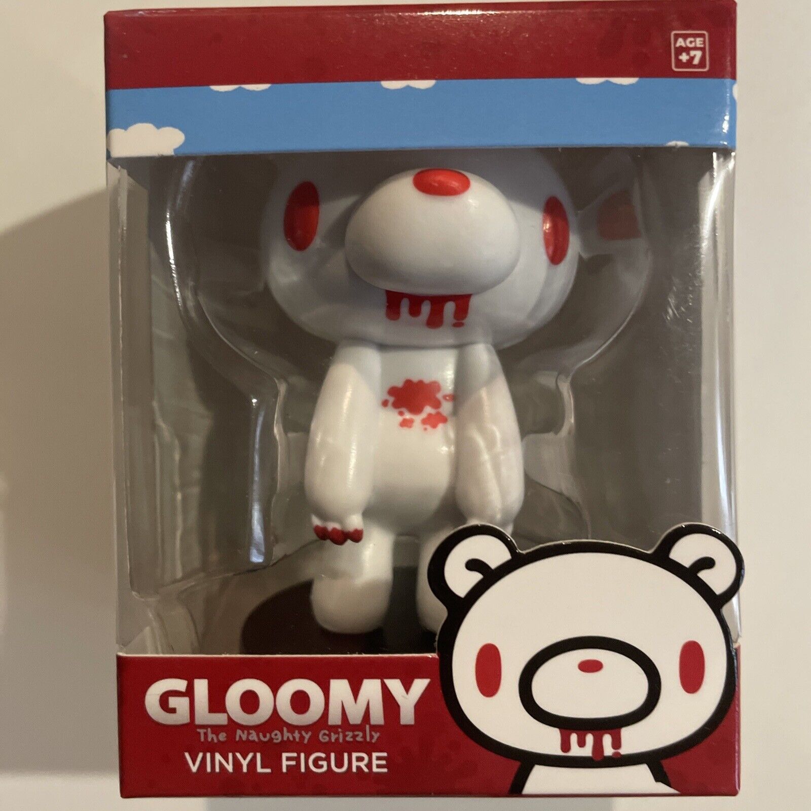 Bloody Gloomy Bear  White Vinyl Figure Mini Culturefly The Naughty Grizzly 2023