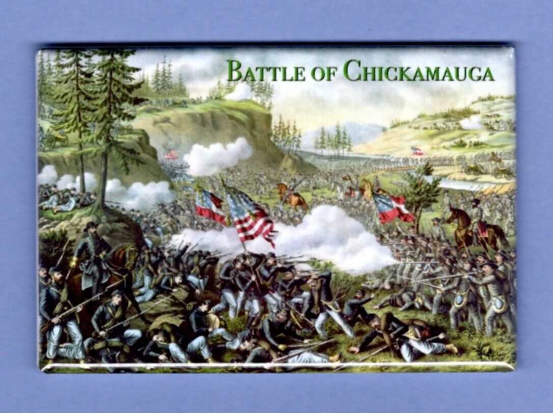 BATTLE OF CHICKAMAUGA *2x3 FRIDGE MAGNET* CIVIL WAR NORTH SOUTH GEORGIA TN BRAGG