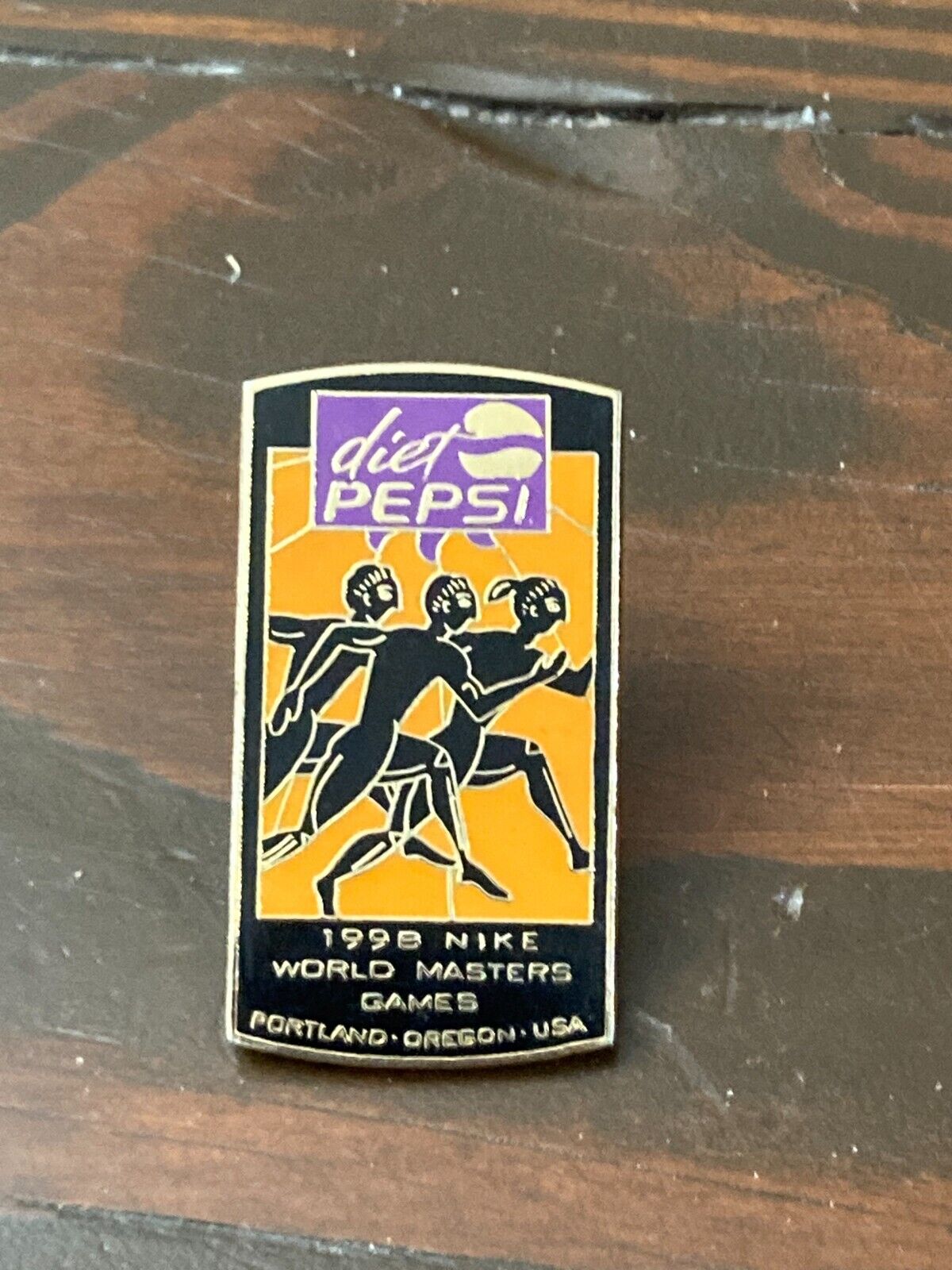 1998 Nike World Masters Games Portland Oregon Diet Pepsi USA Collector Lapel Pin
