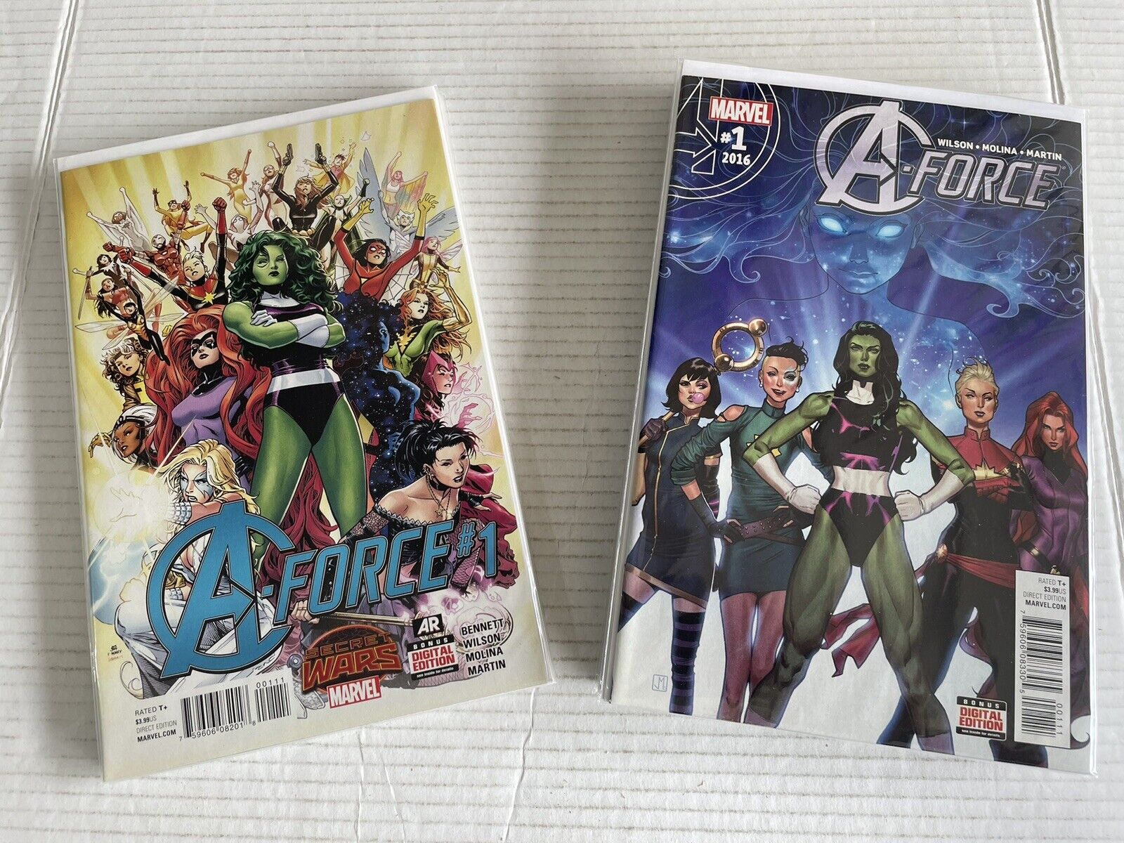 A-Force #1-5 (2015) & #1-10 (2016) 1st Singularity Marvel Complete Run Series