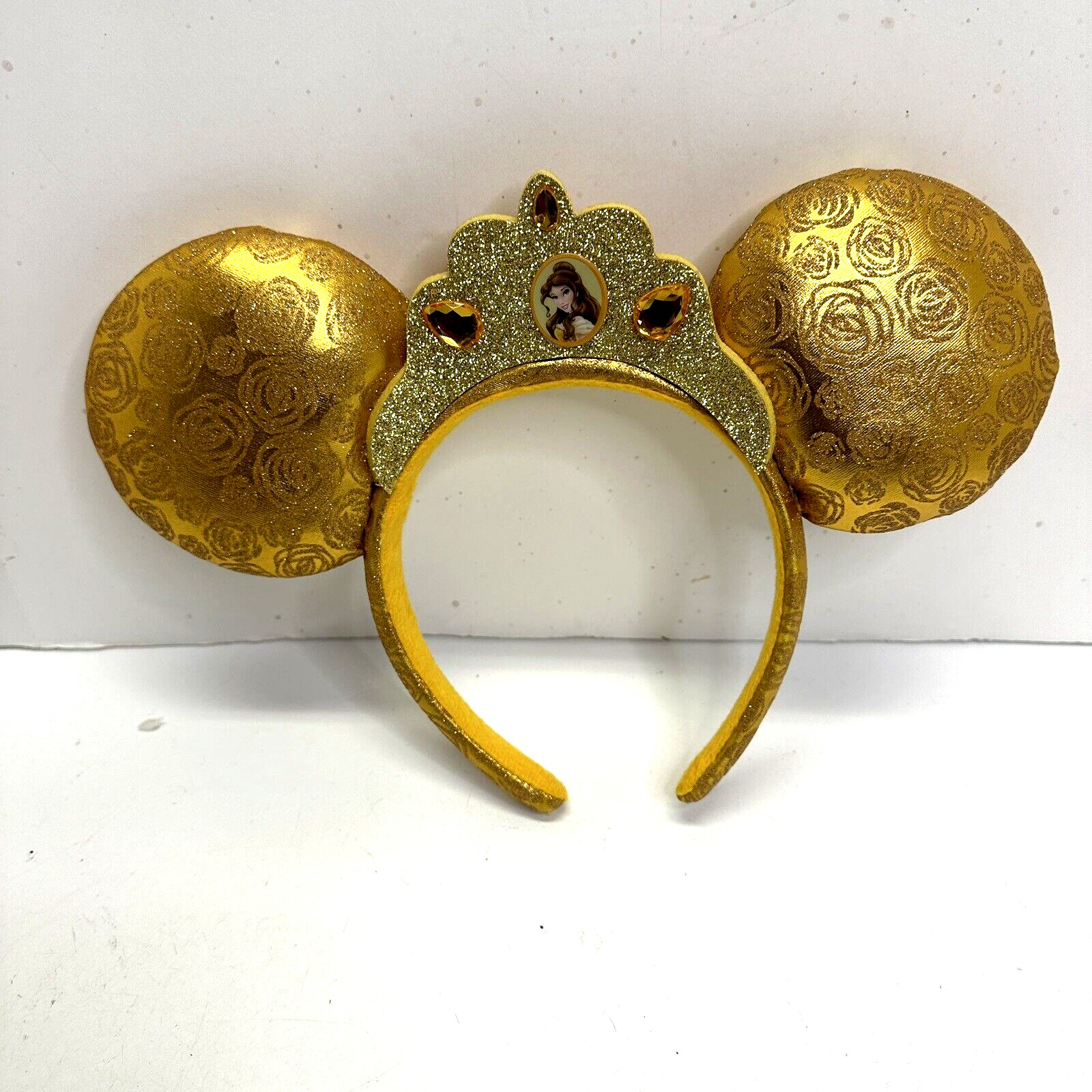 Disney Parks Belle Crown Beauty and the Beast Mickey Ears Headband