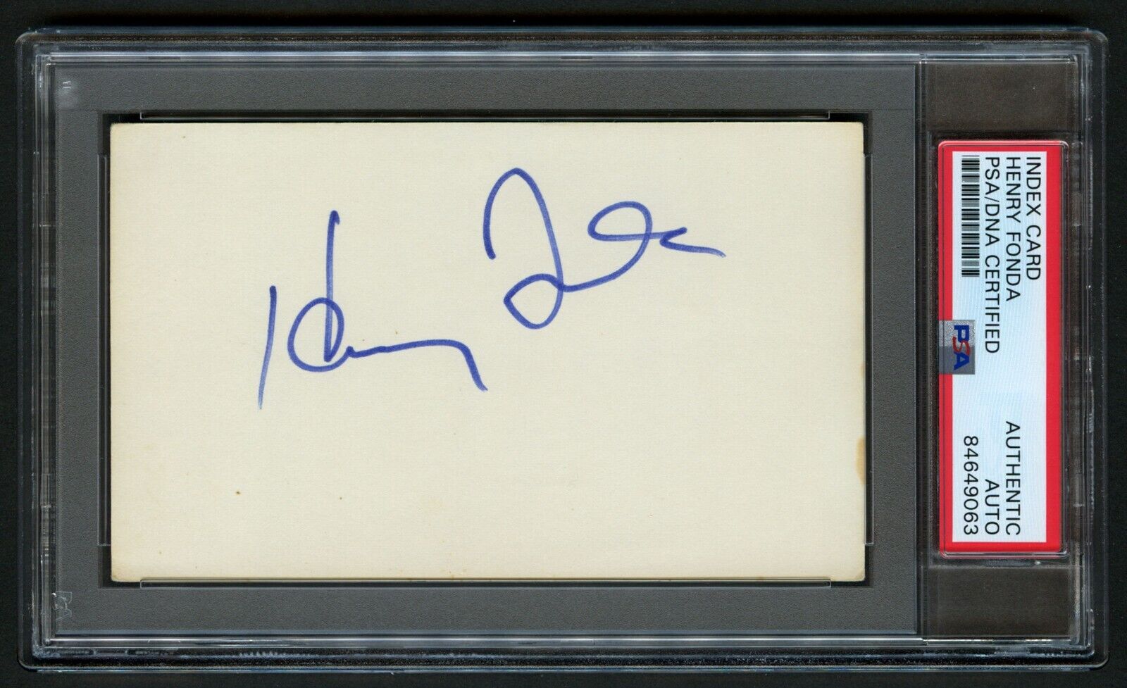 Henry Fonda signed autograph Vintage 3x5 Actor The Grapes of Wrath PSA Slabbed