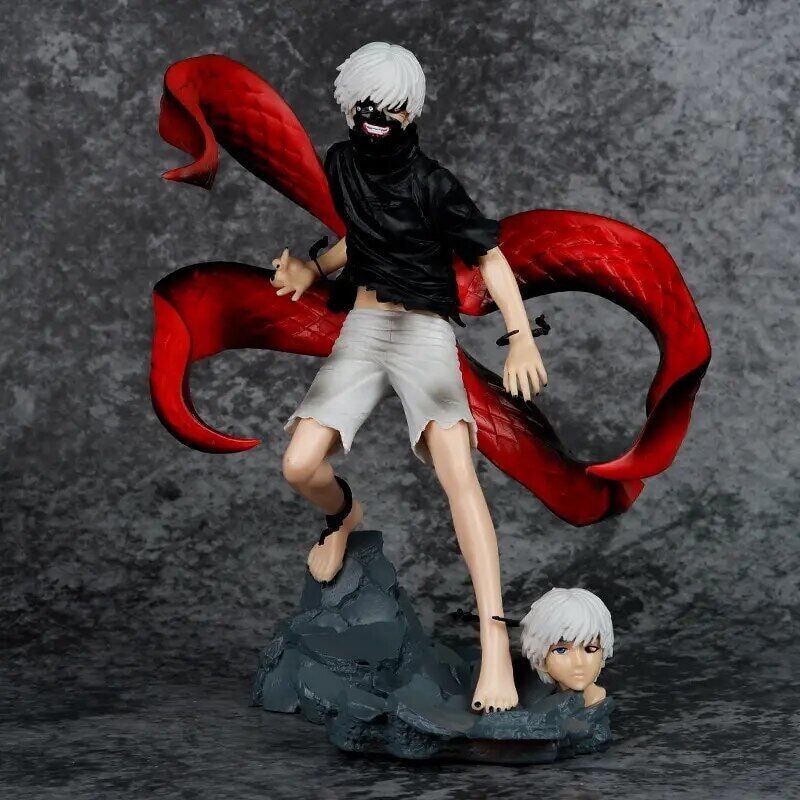 Tokyo Ghoul Kaneki Anime Action Figure With Changeable Mask Doll Toy Model 22cm