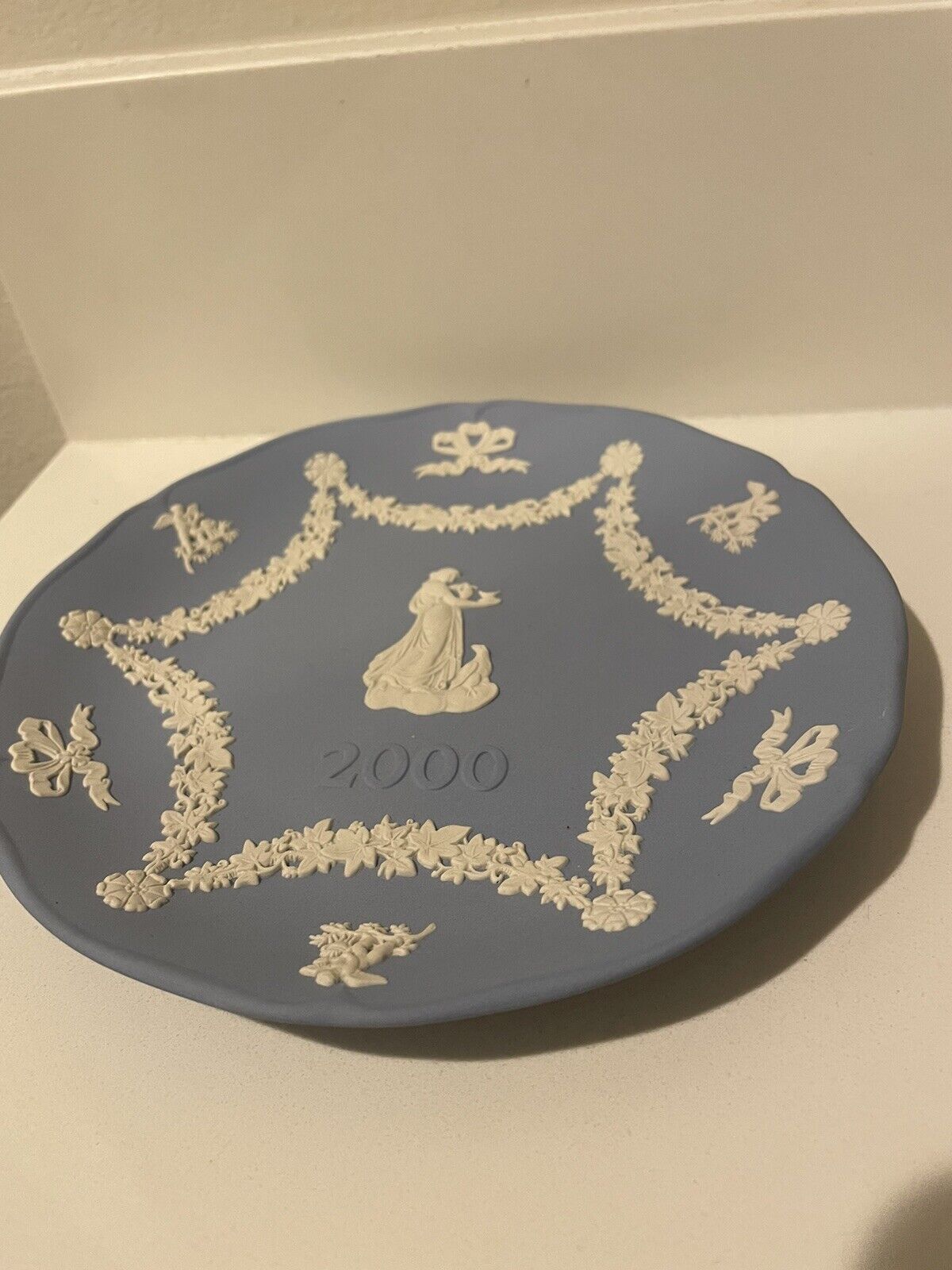 Wedgwood 7in Blue Commemorative  Plate