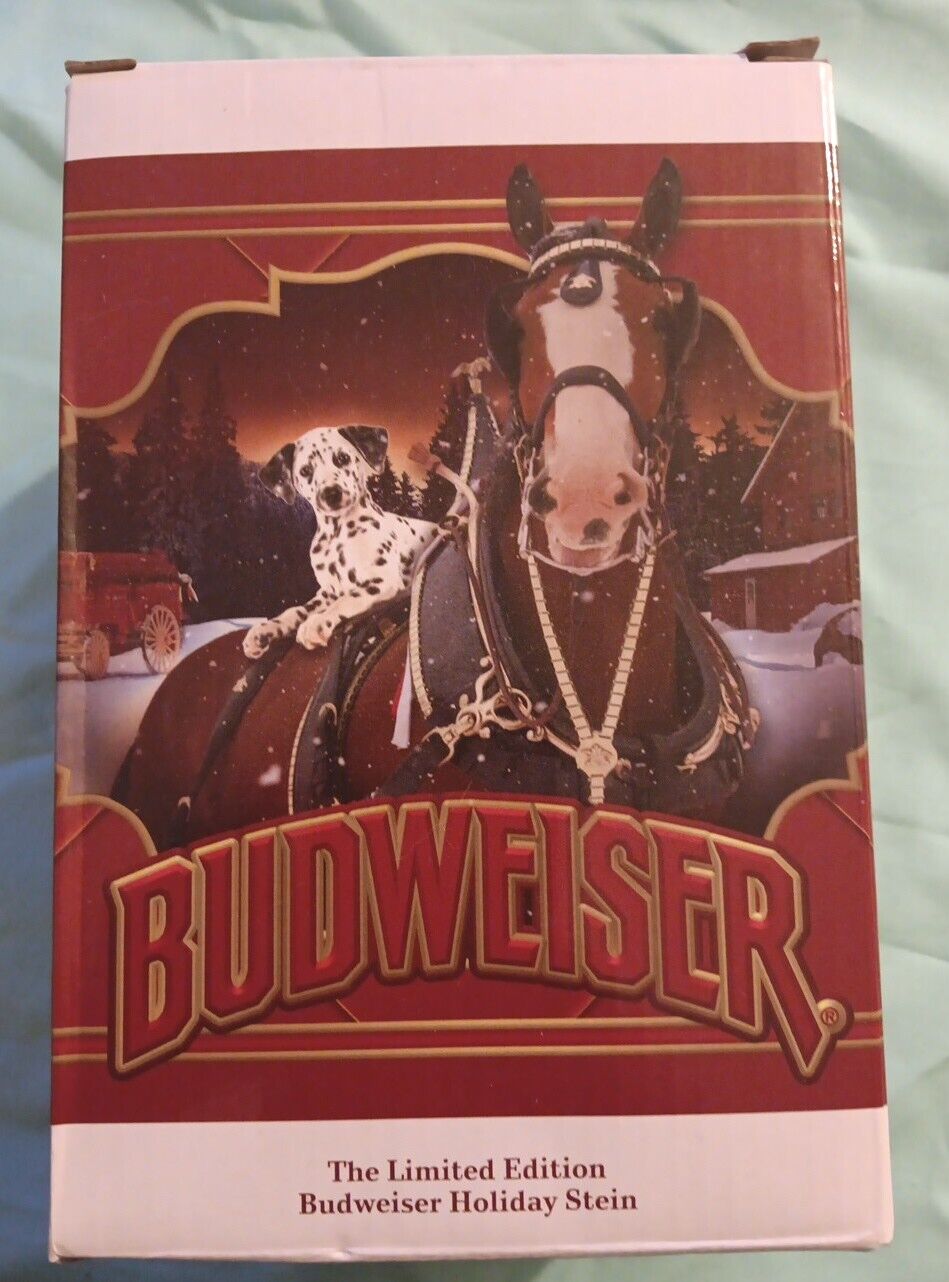 2022 Budweiser Holiday Stein BEST BUDS Annual Christmas Mug Series NEW Boxed