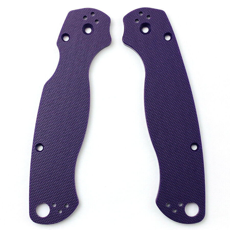 2PCS Custom G10 Handle Scales Patches For Spyderco Paramilitary 2 US SHIPPING