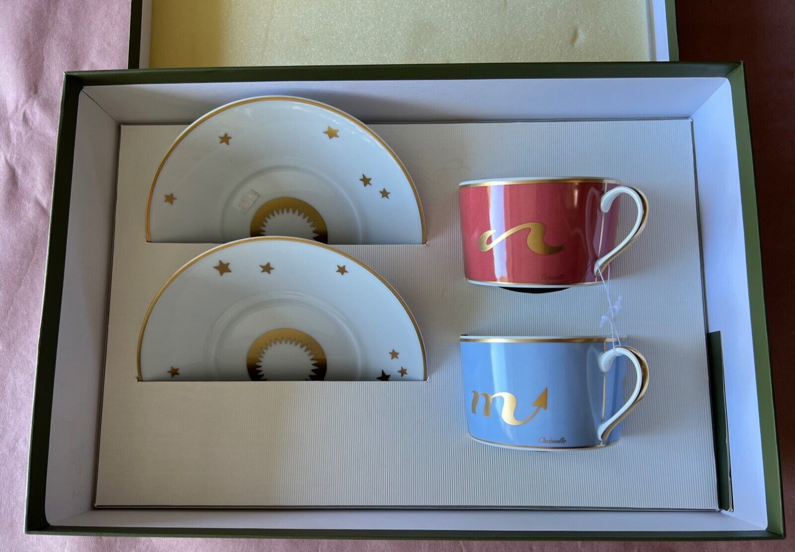Christofle Porcelain Tea Set for 2 \