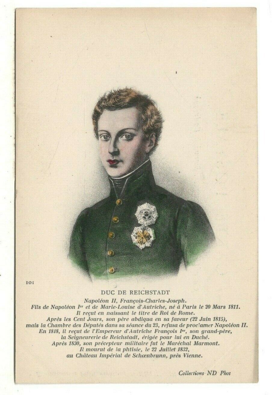 c1905 UDB Color PC: Portrait of Napoleon II - Duke of Reichstadt – 1818 to 1832
