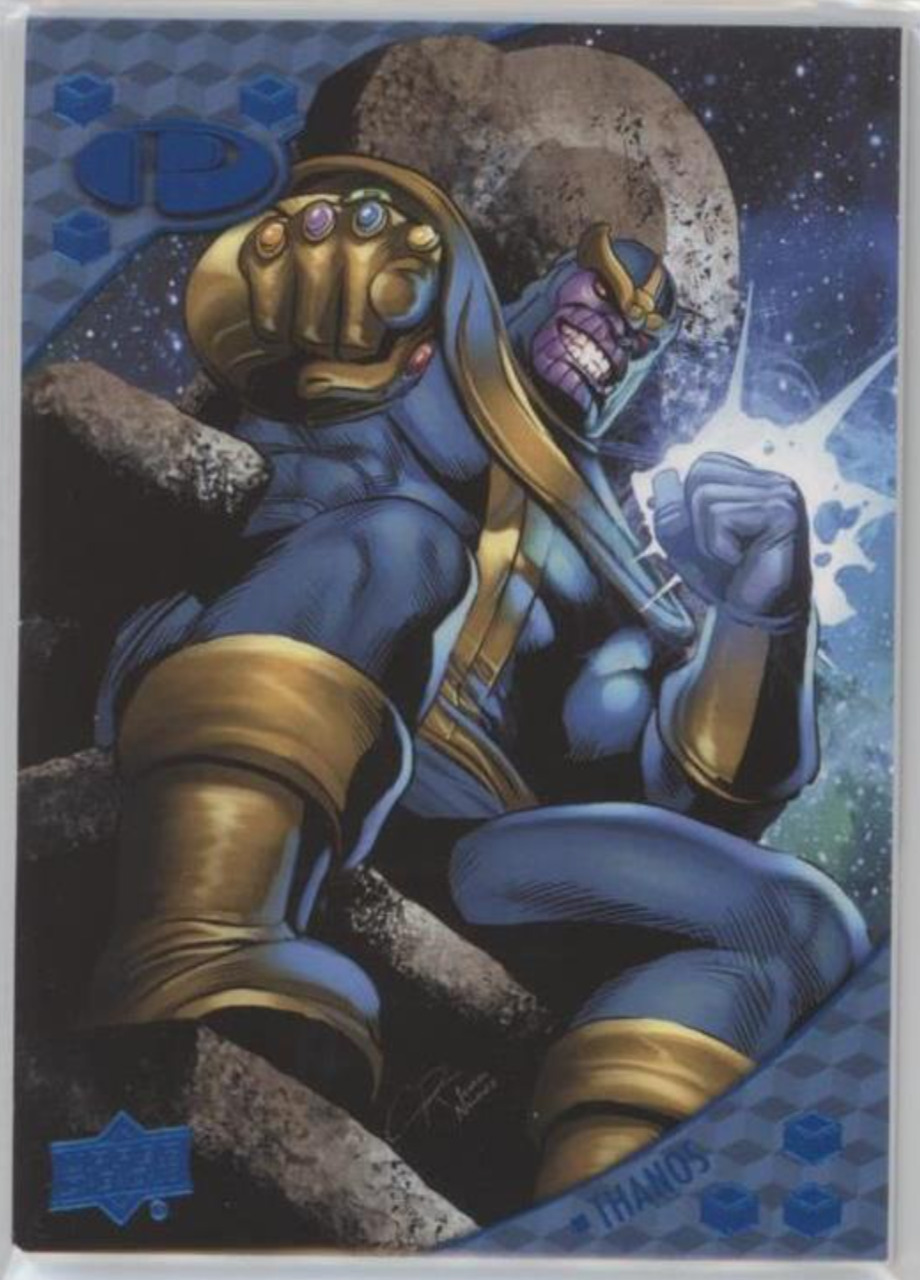 2017 Upper Deck Marvel Premier Blue Foil Achievement Set Thanos Ghost Rider Thor