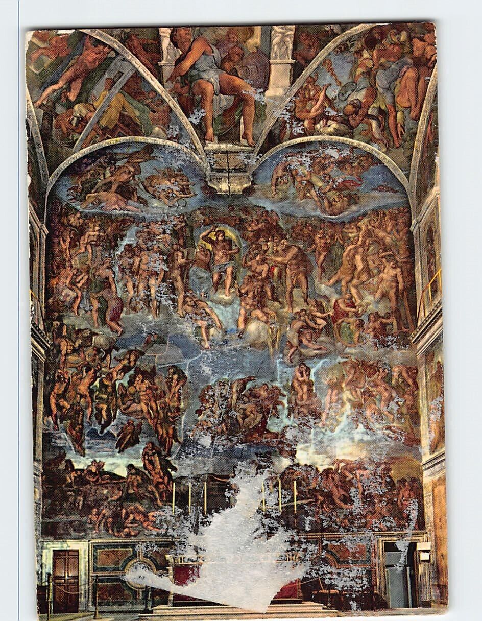 Postcard The Doomsday, Sistine Chapel, Vatican City, Vatican City