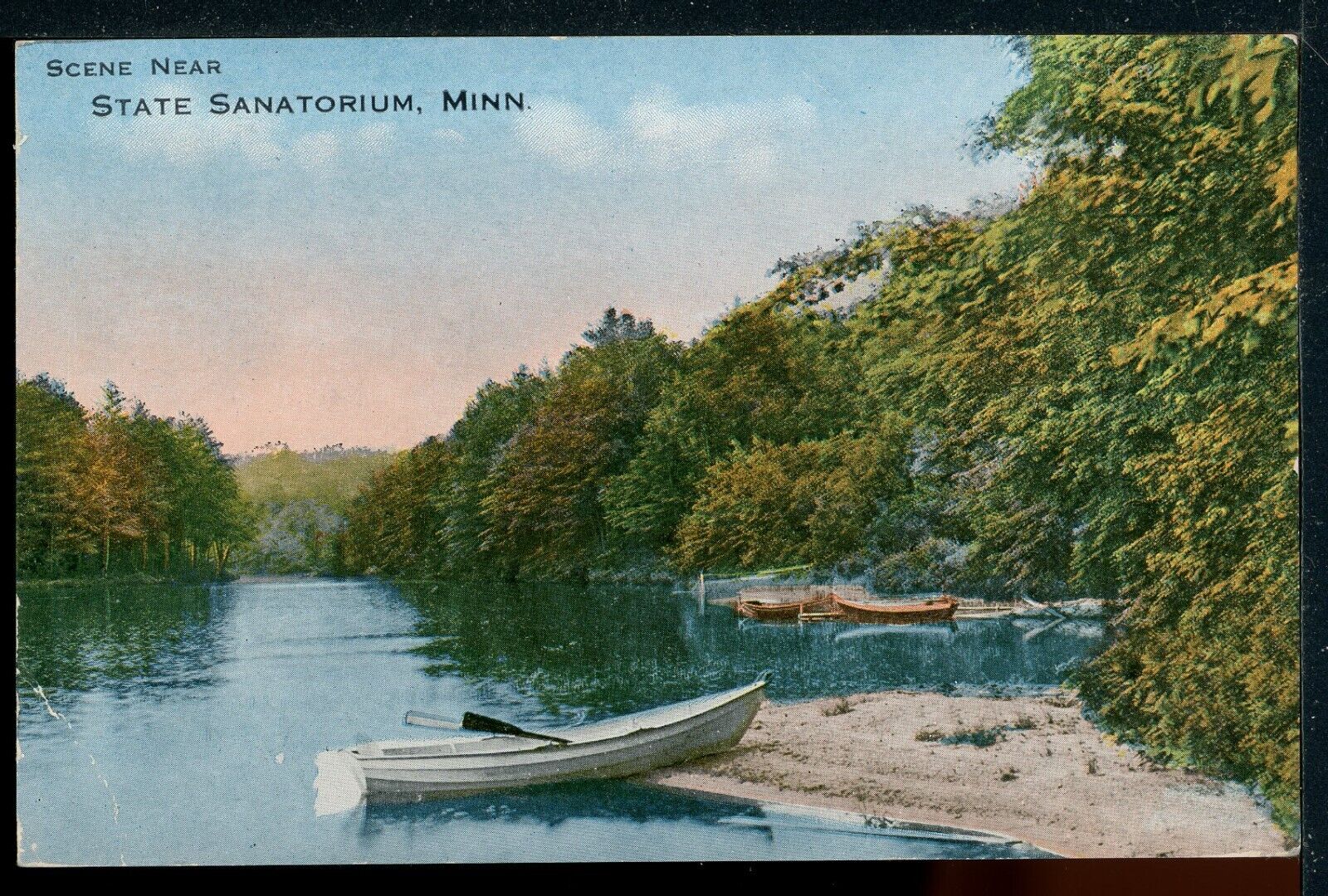 1916 Scene near State Sanitorium (PMK) Minnesota Vintage Postcard M1203