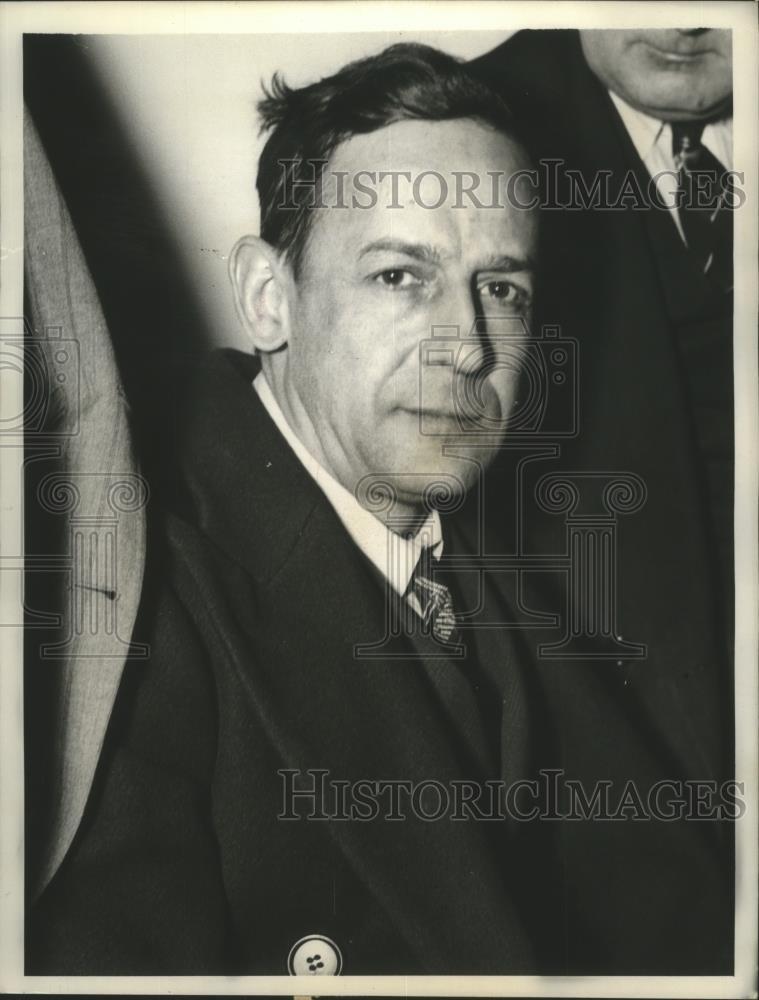 1940 Press Photo Walter Bradshaw held in hit and run killing of Beverly Frank