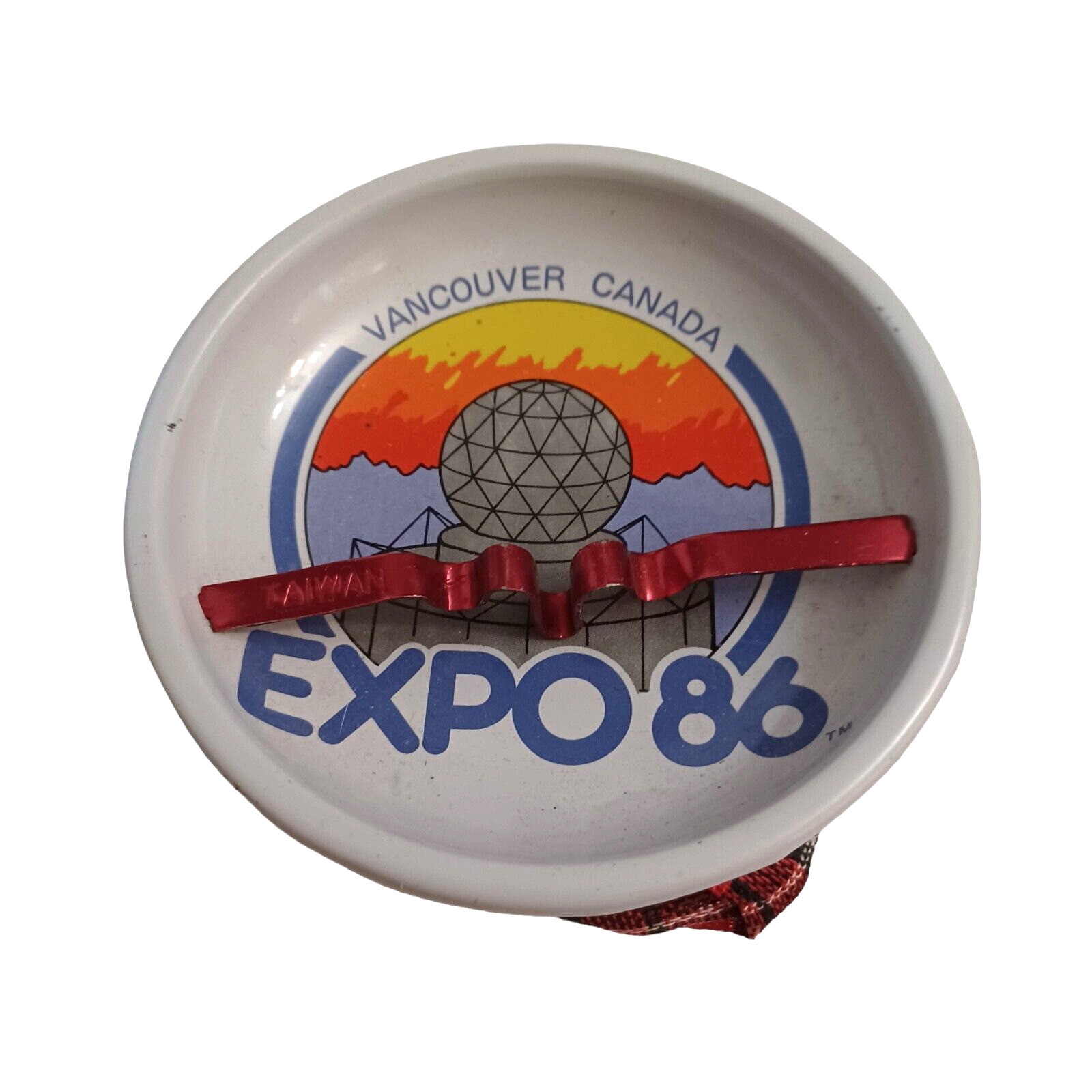 Vintage 1986 Vancouver Canada World Exposition Souvenir Bean Bag Ashtray Expo 86