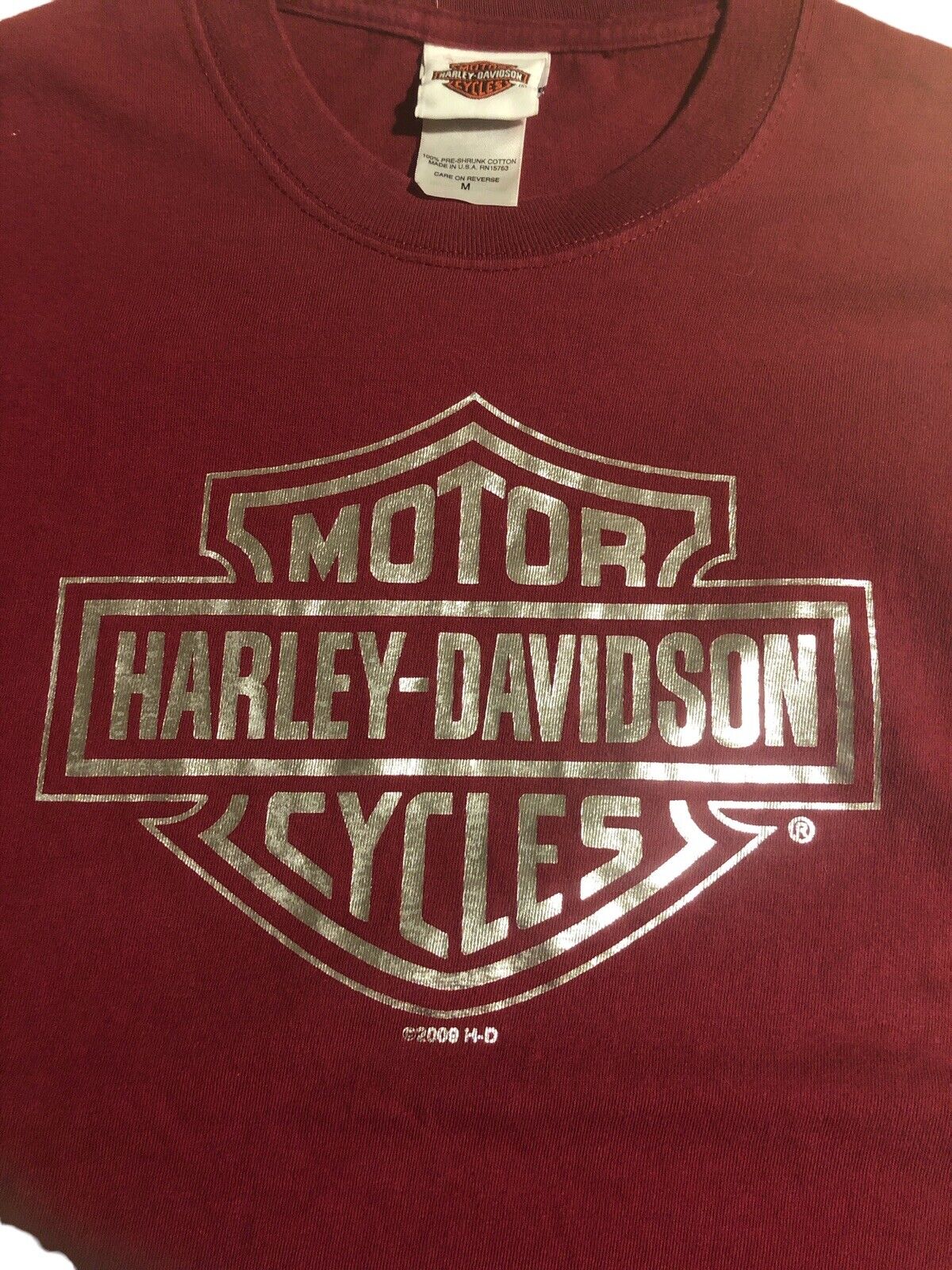 Harley Davidson T-Shirt- Med-Pre-owned. HD Of Jamestown, NY, GC, $25-free Ship.