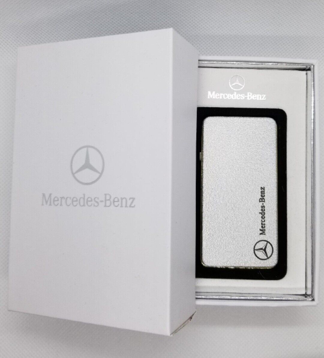 Mercedes Benz Windproof Rechargeable Heat Coil Lighter with USB Cable and Box