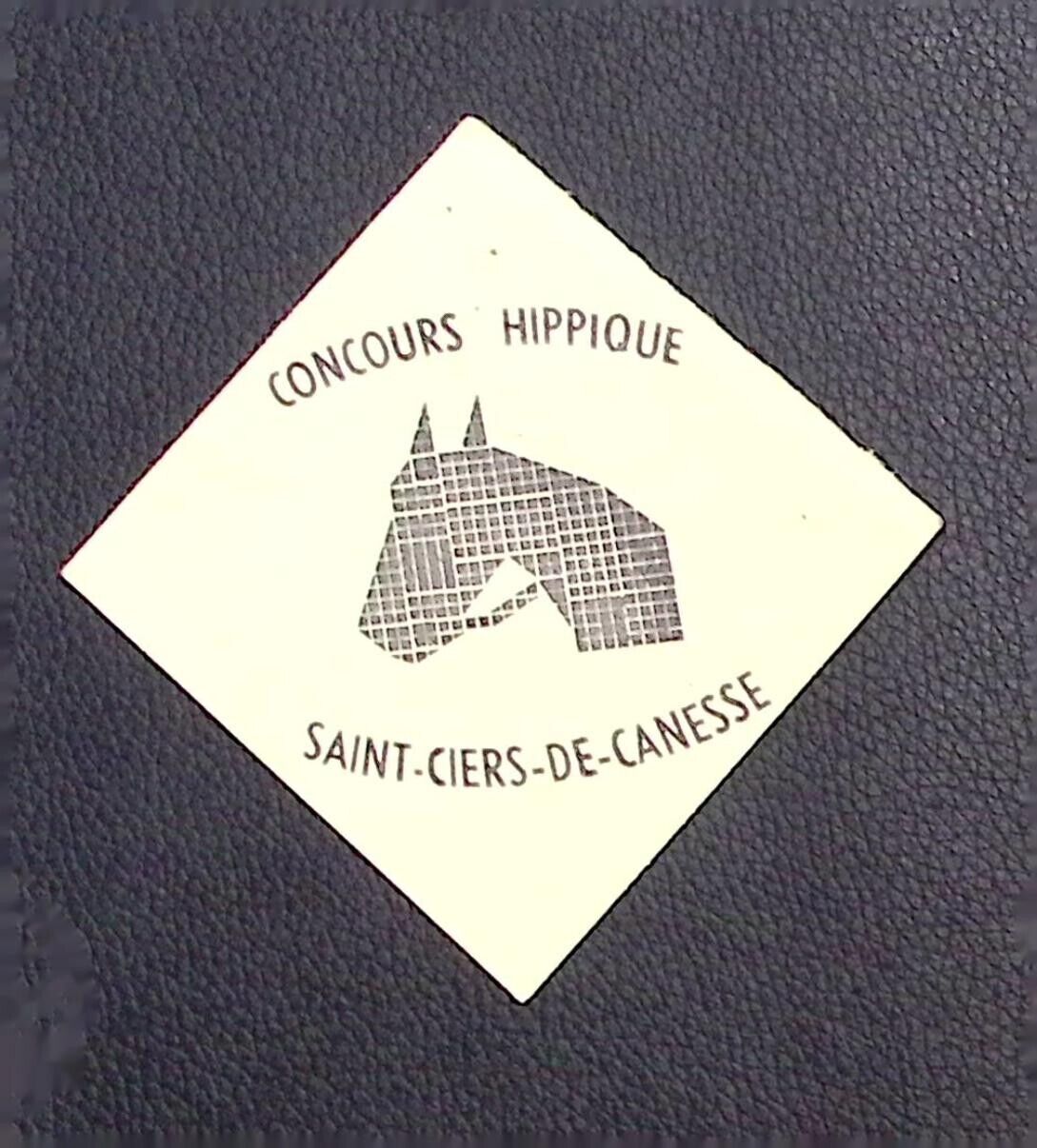 French Horse Contest Concours Hippique Saint Ciers de Canesse Paper Card