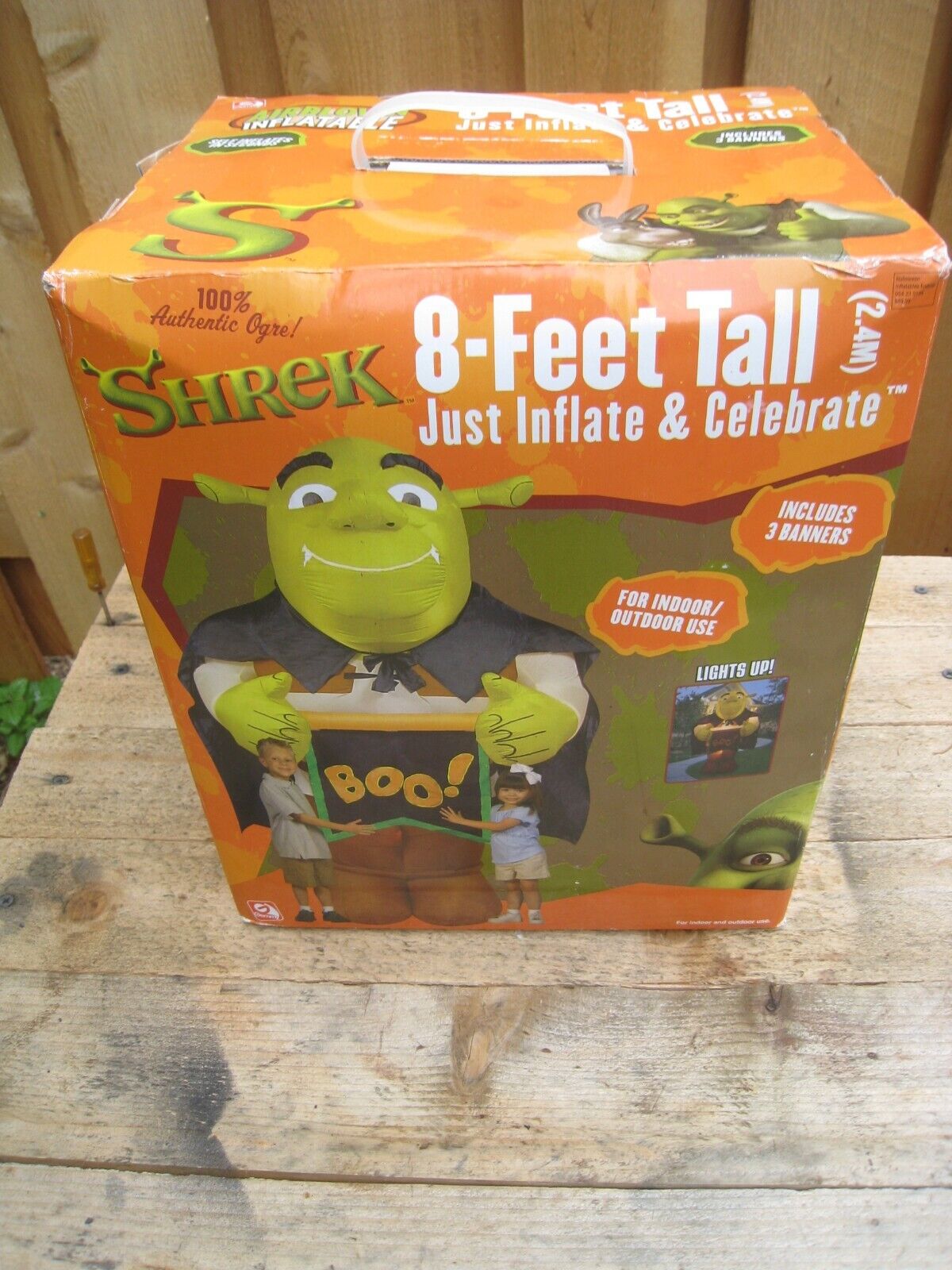 Rare NiB. 2004 Shrek 8-Feet Tall Inflatable Boo Halloween