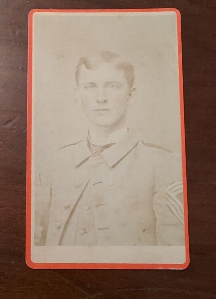 Soldier Cadet Carte de Visite CDV Photograph Antique American