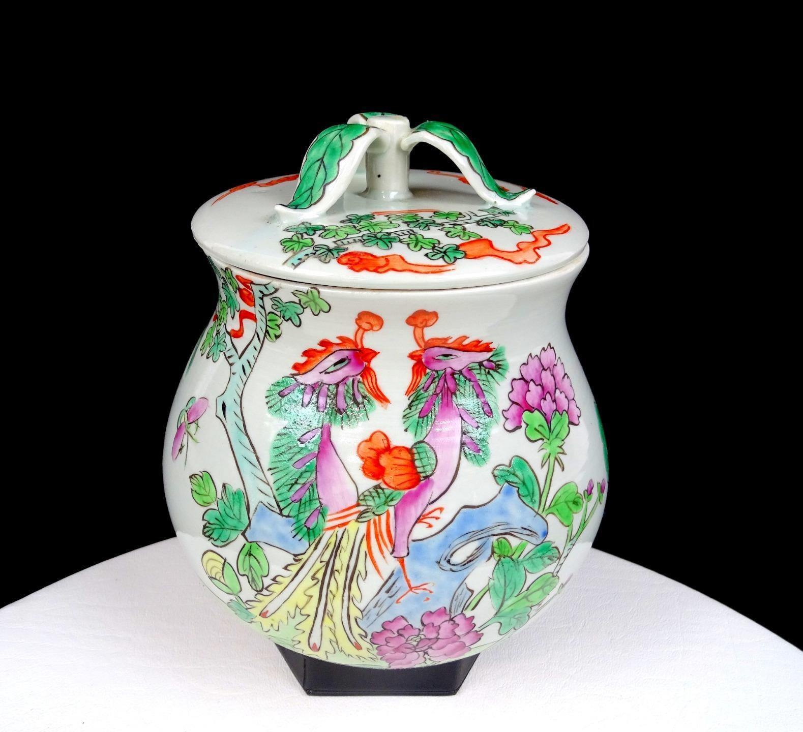 Tongzhi Chinese Porcelain Phoenix Birds Antique 6\