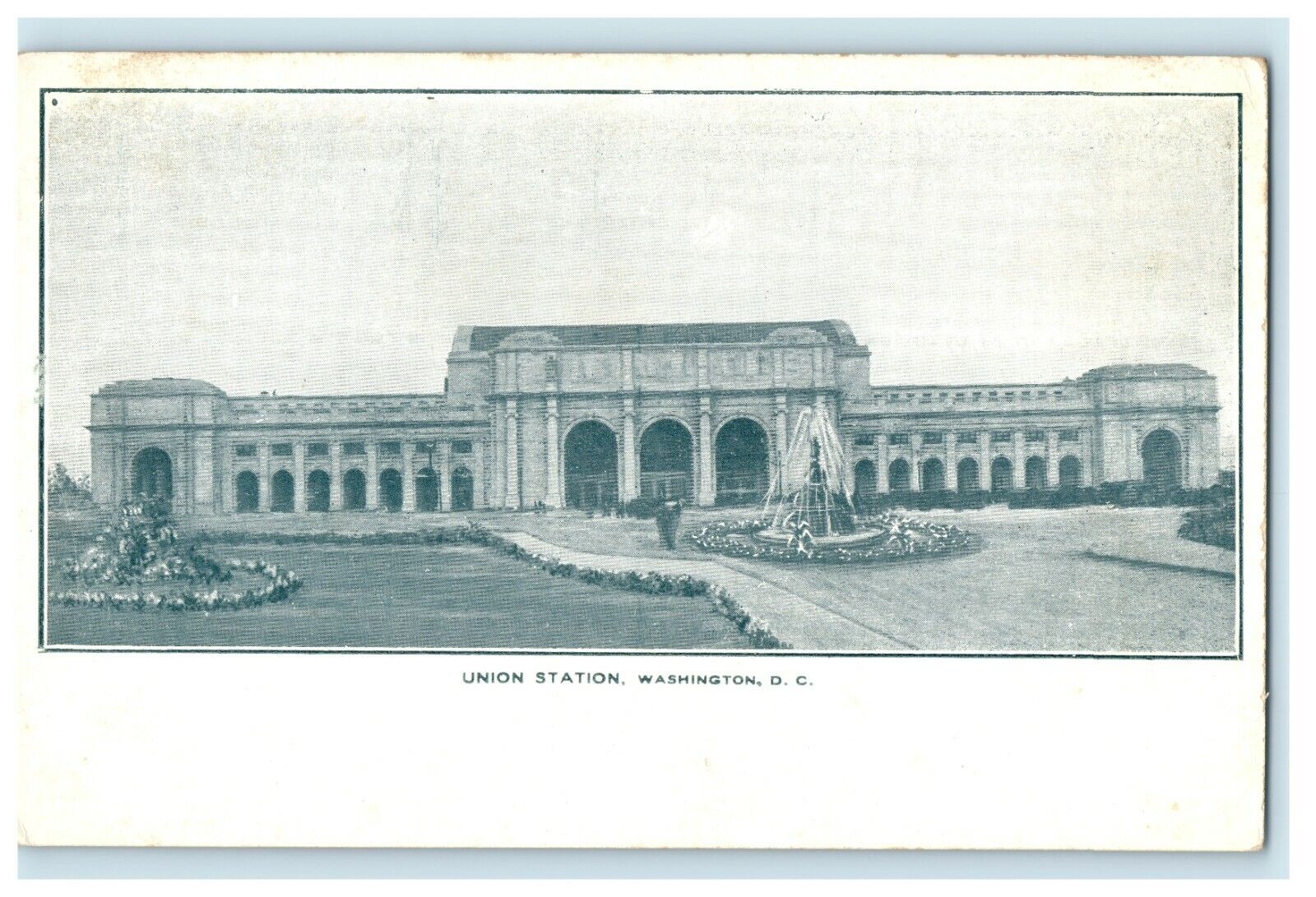 1909 Entrance to Union Station Washington DC Antique Unposted Postcard