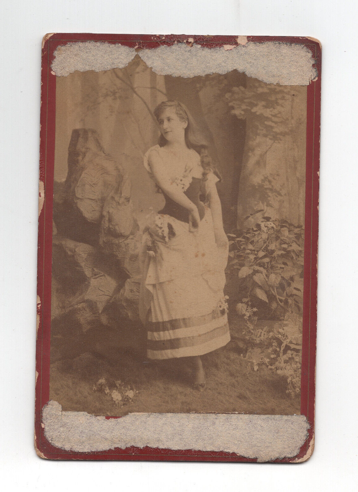 1880s Italian Opera Singer Actress Cabinet Card Photograph Russian Photo