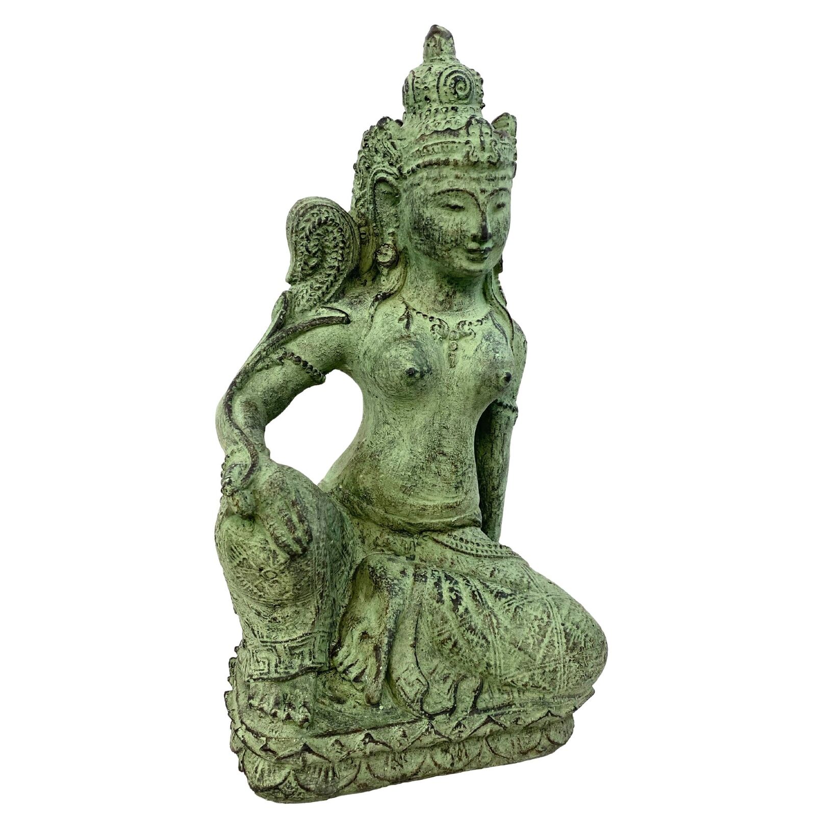 Balinese Dewi Sri Rice Mother Goddess Fertility Garden statue Sculpture Cast Res