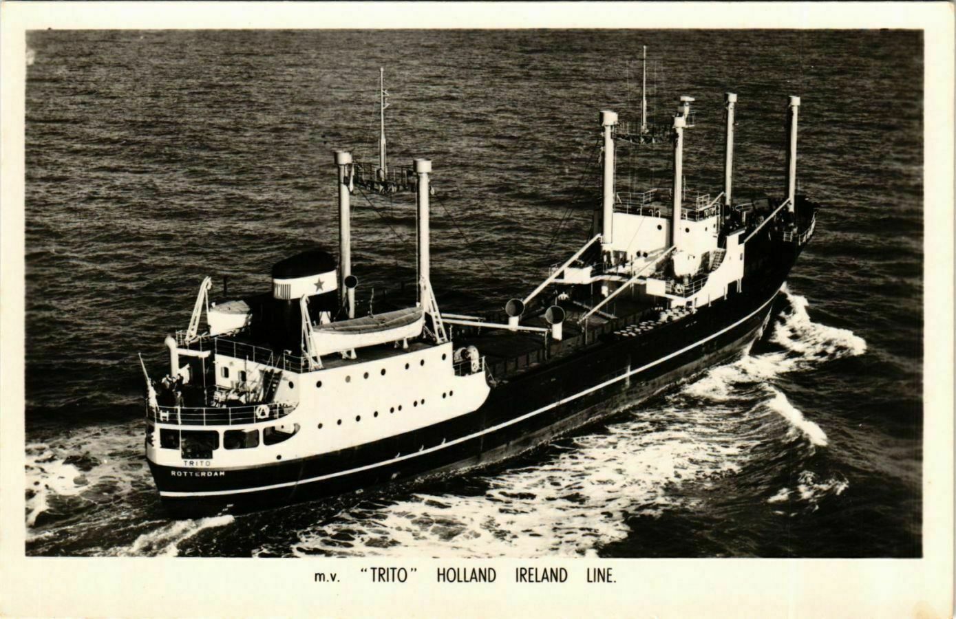 CPA AK m.v. Trito - Holland Ireland Line SHIPS (911481)