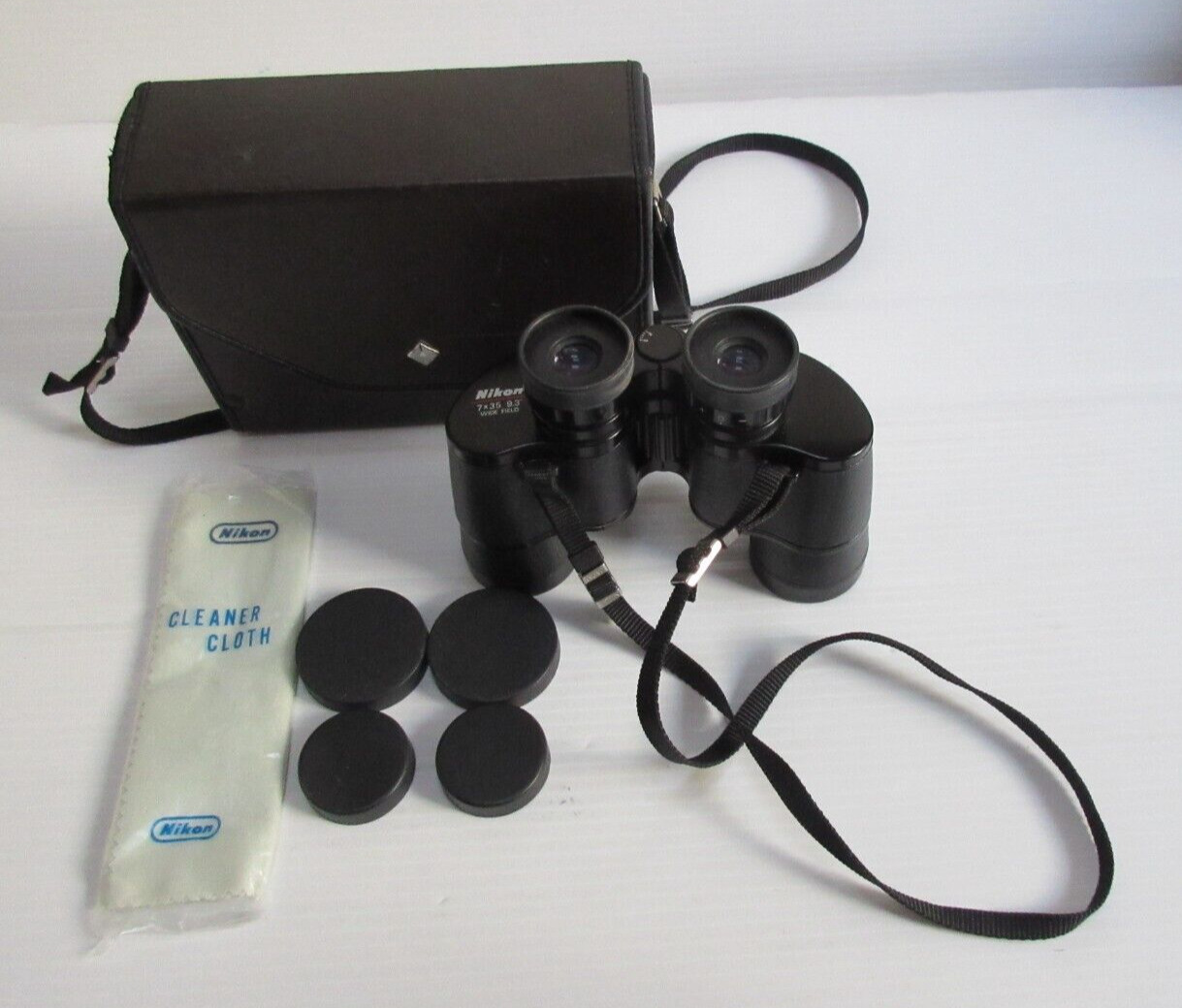 Vintage Nikon No. 156044 7x35 9.3° Wide Field Binoculars Made in Japan