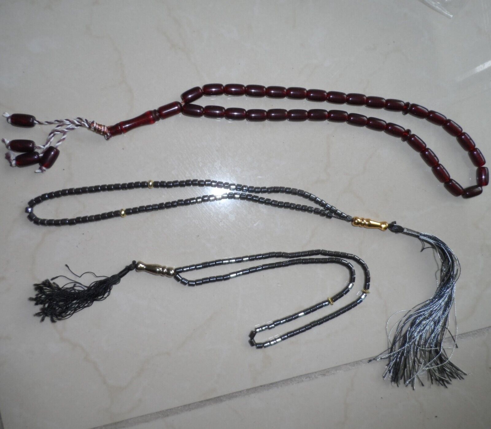 NEW Mixed Lot 3 Pcs Islamic Rosary Prayer Tasbeeh 33 & 99 Beads