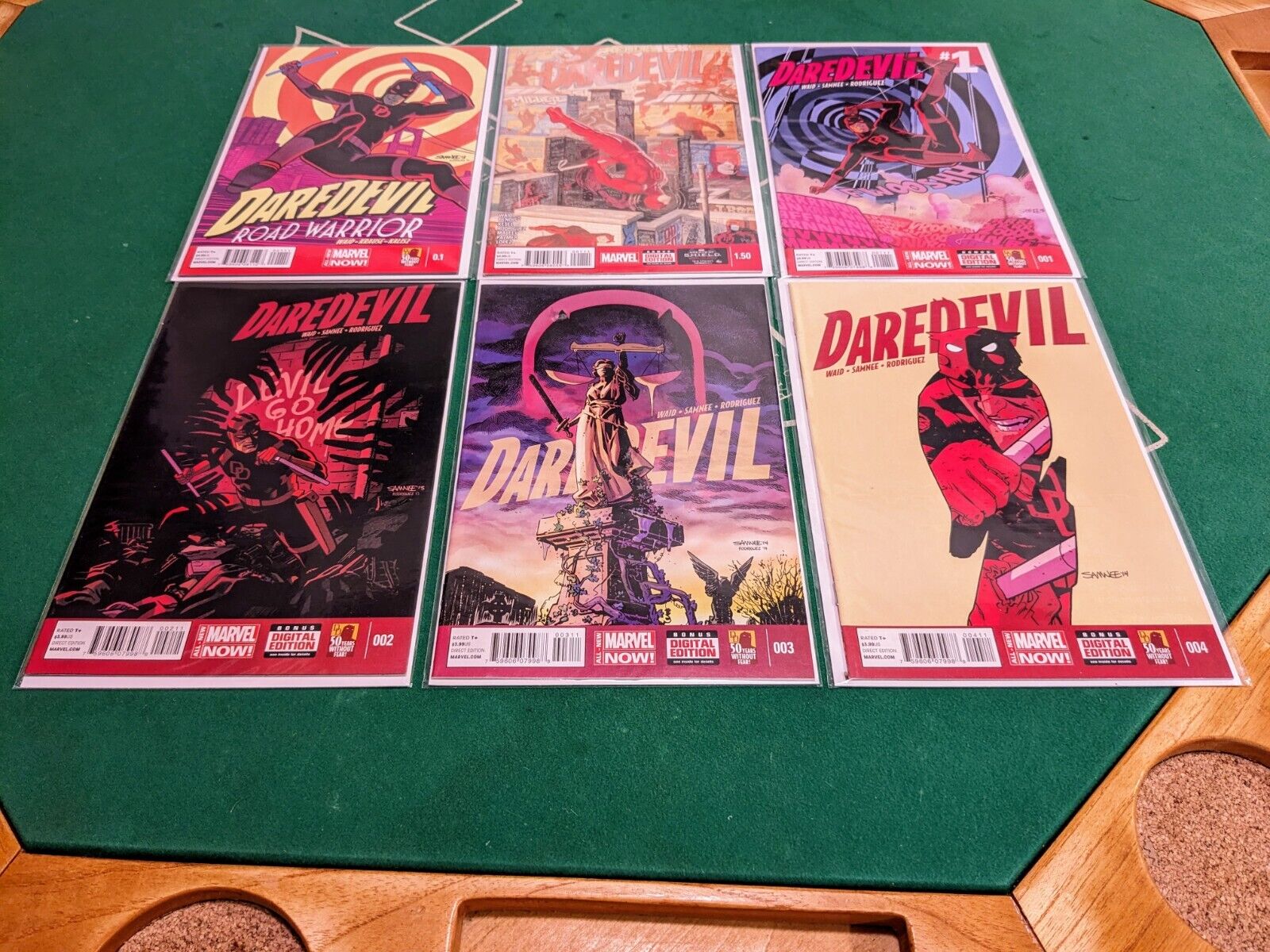 Lot of Daredevil 2014, Issues 0.1-4, in VF/NM condition