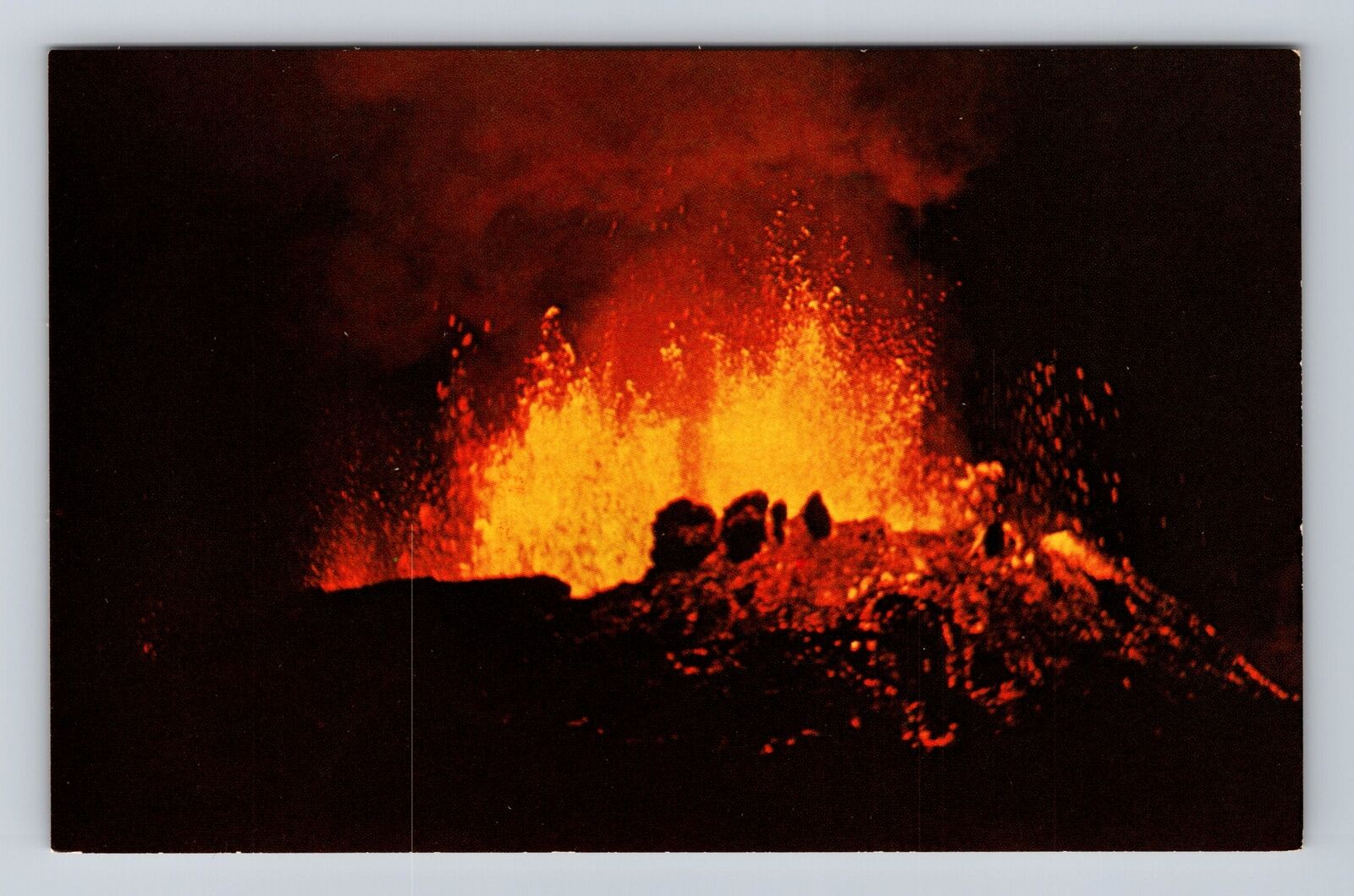 Kapoho HI-Hawaii, Volcano Eruption, Kapoho, Antique, Vintage Souvenir Postcard