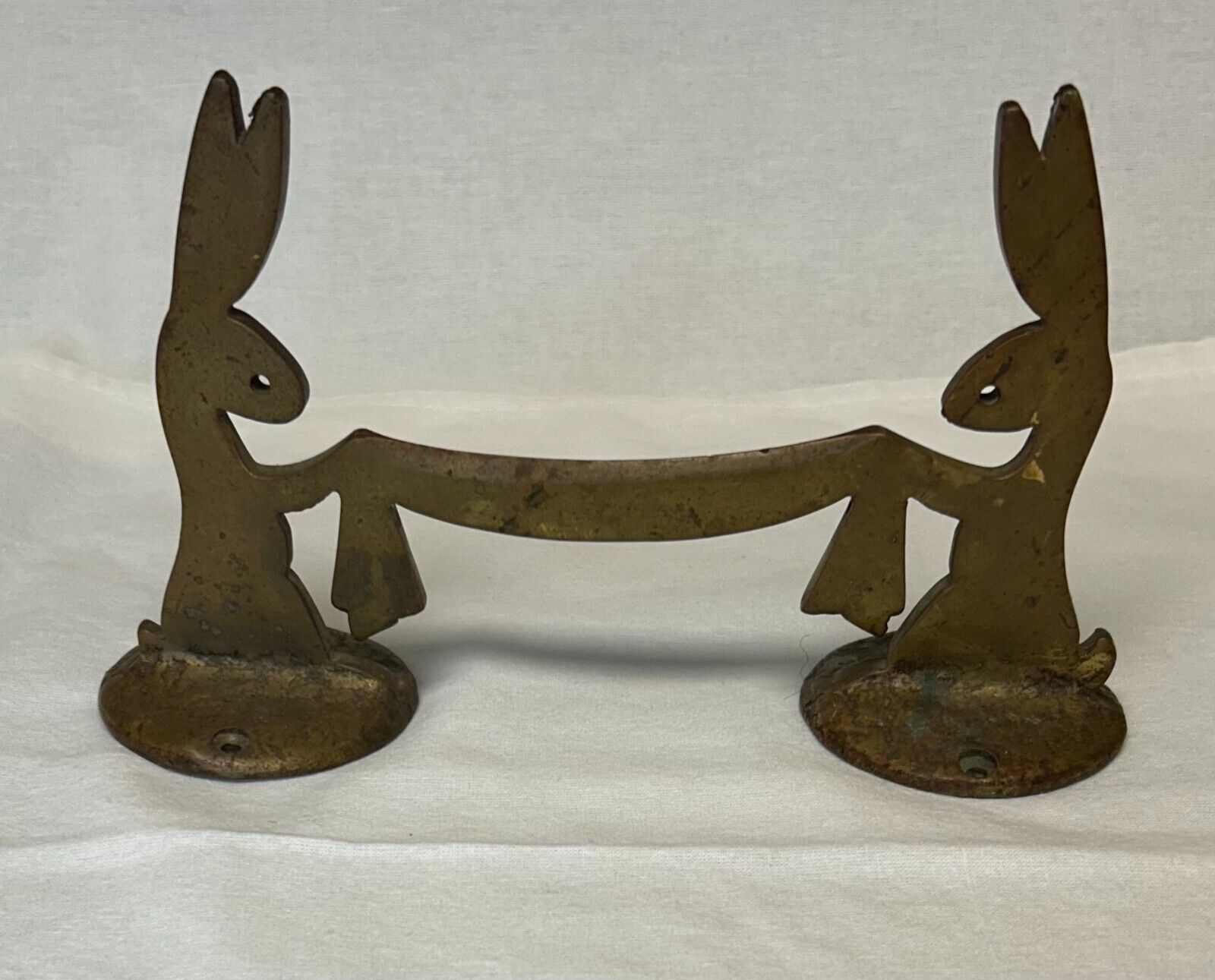 Antique Brass Bunny Boot Scraper