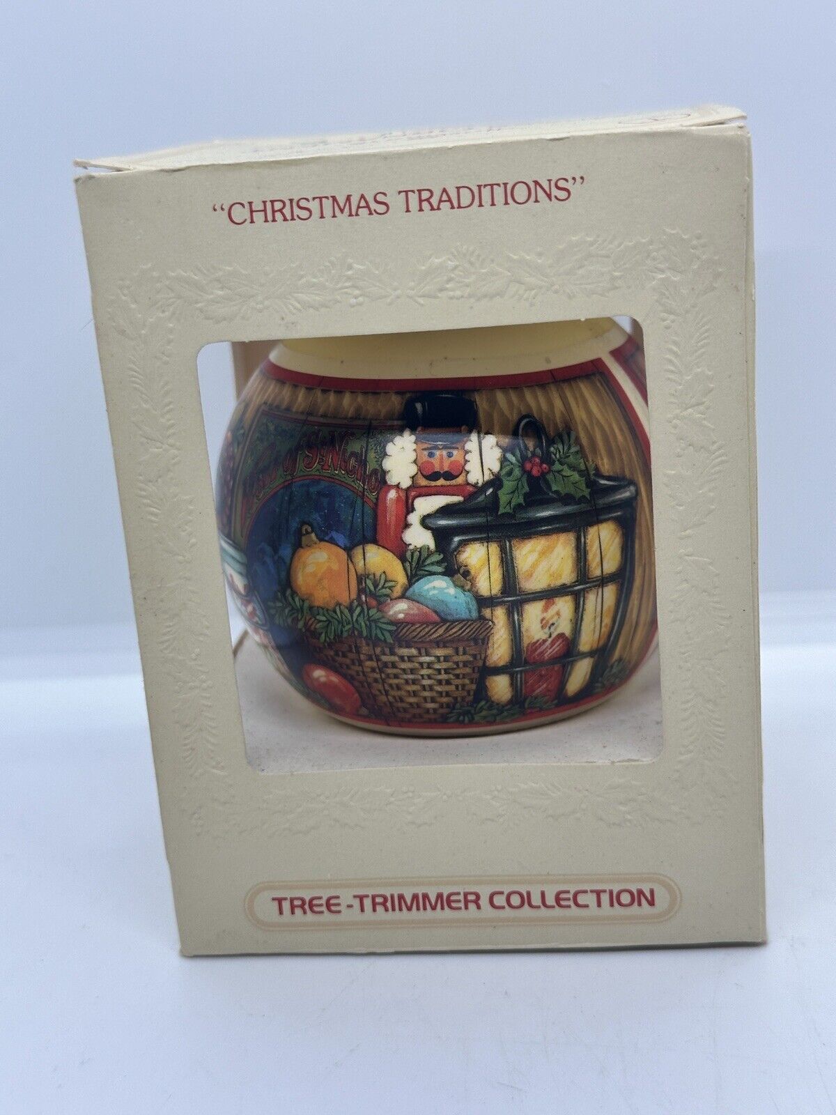 Hallmark 1979 Christmas Traditions Glass Tree Trimmer Collection Ornament