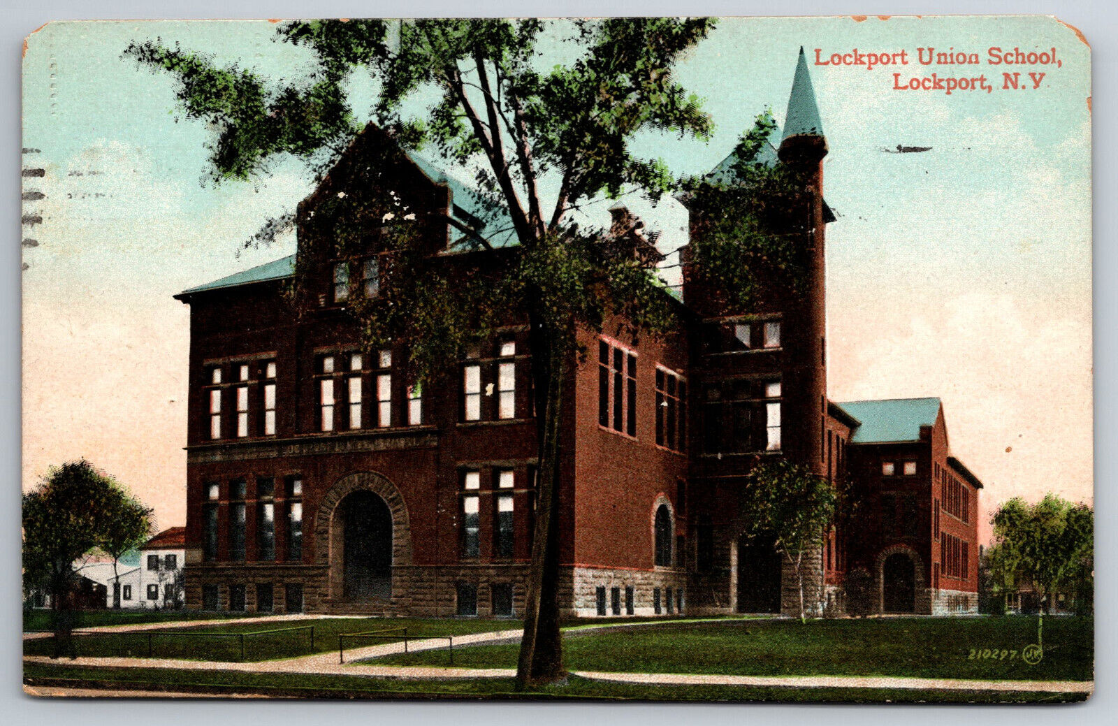 Vintage Postcard NY Lockport Union School Divided Back ~8362