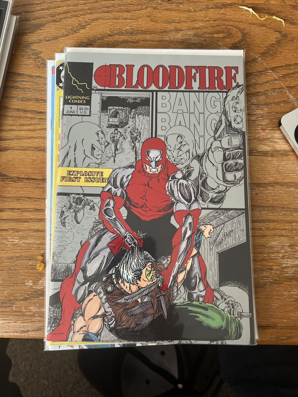 Bloodfire #1 - 1993 Red Foil Lightning Comics Comics
