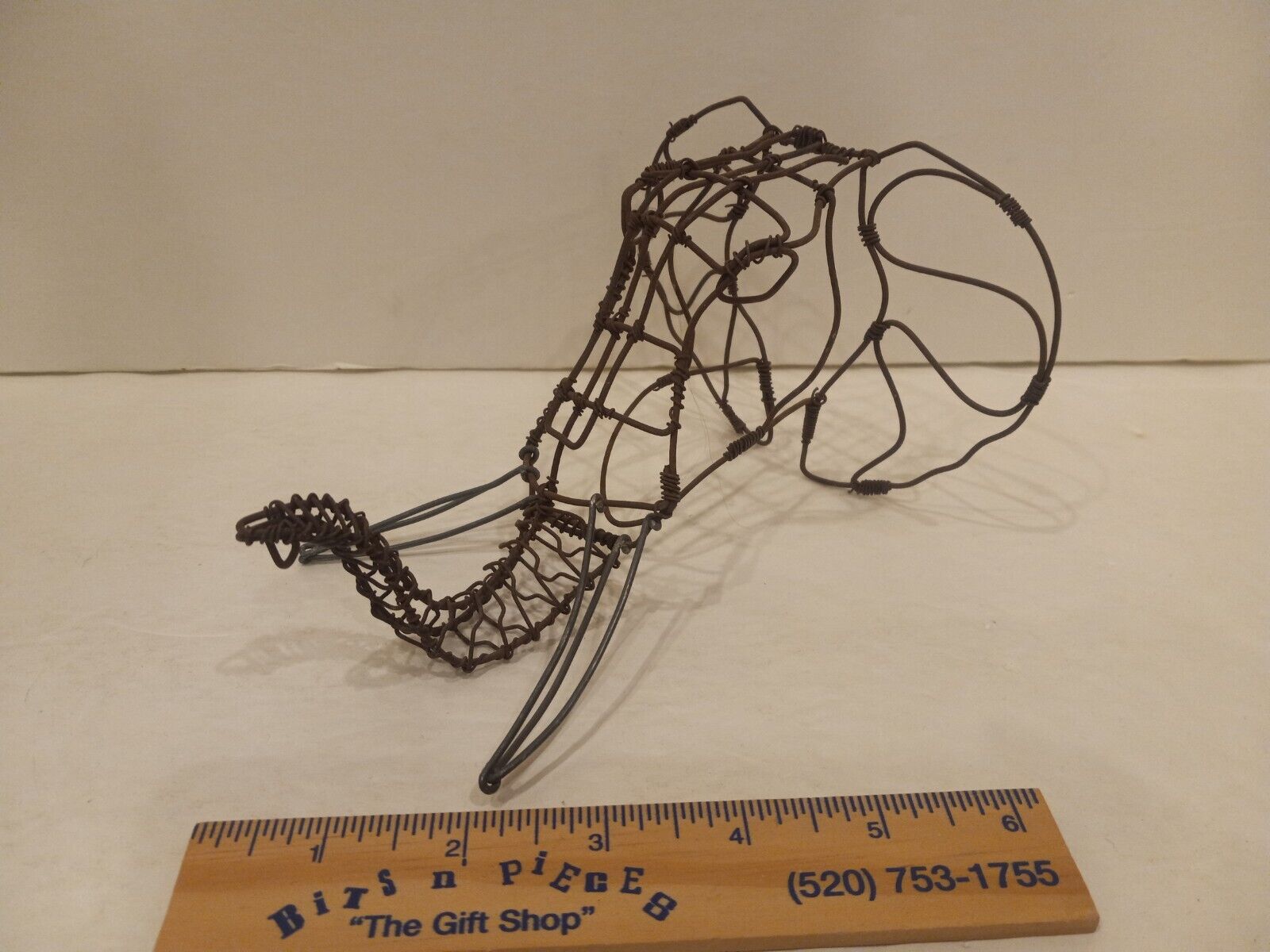 African elephant wire art