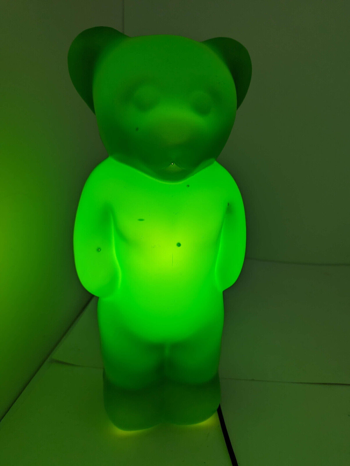 Lumibear Lumibar Green Indoor Blowmold Teddy Bear Lamp Elmar Flötotto