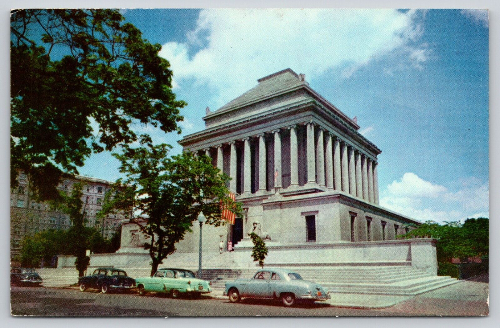 Postcard Washington D.C. The House Of The Temple Classic Cars A6