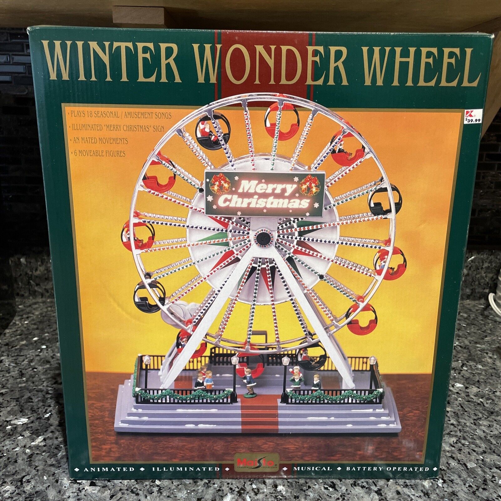 NEW Maisto Christmas 15” Winter Wonder Ferris Wheel Music & Lights  w Box