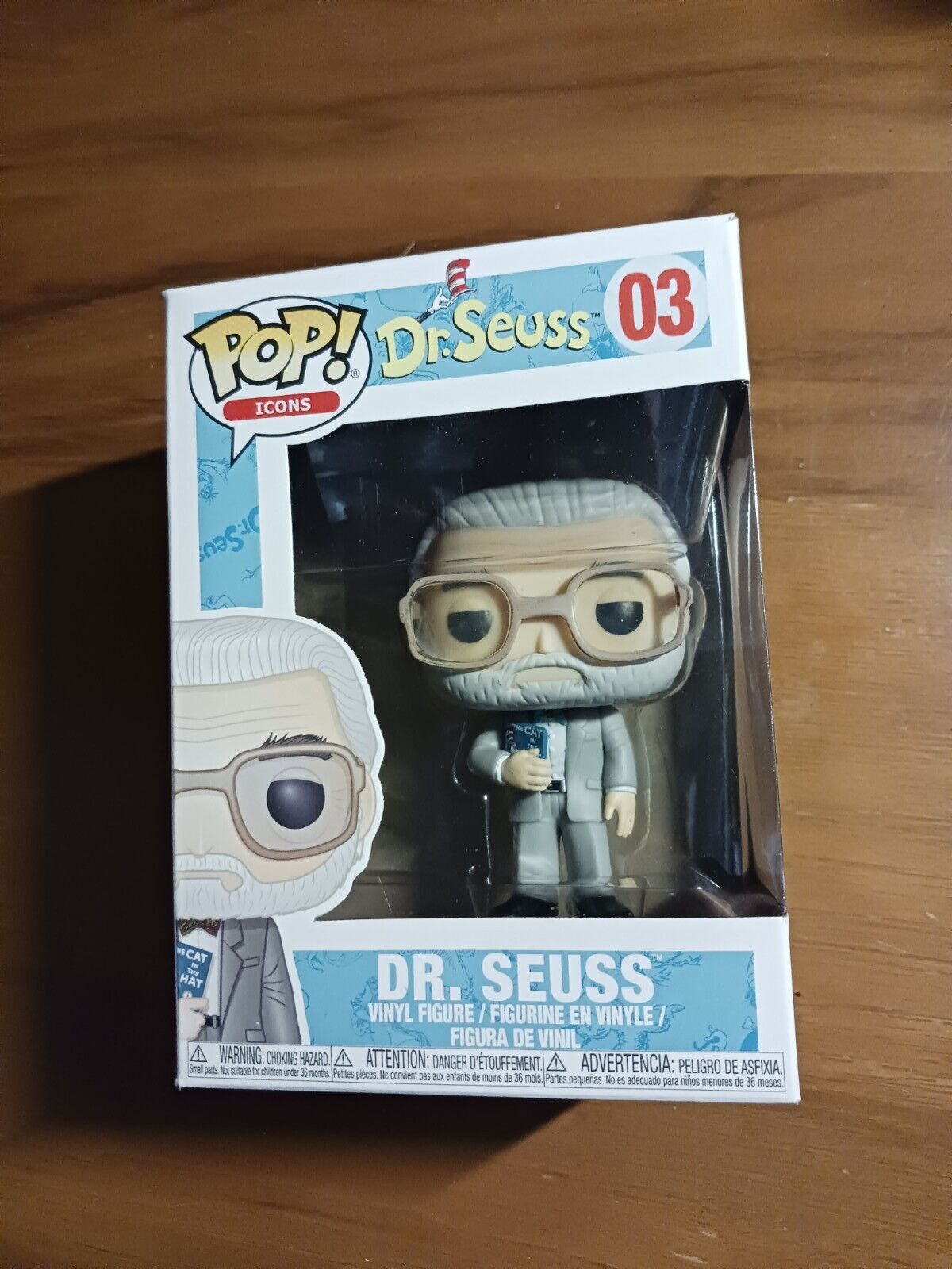New VAULTED Funko Pop Icons: DR. SUESS #03 The Cat in The Hat Author/ Animation
