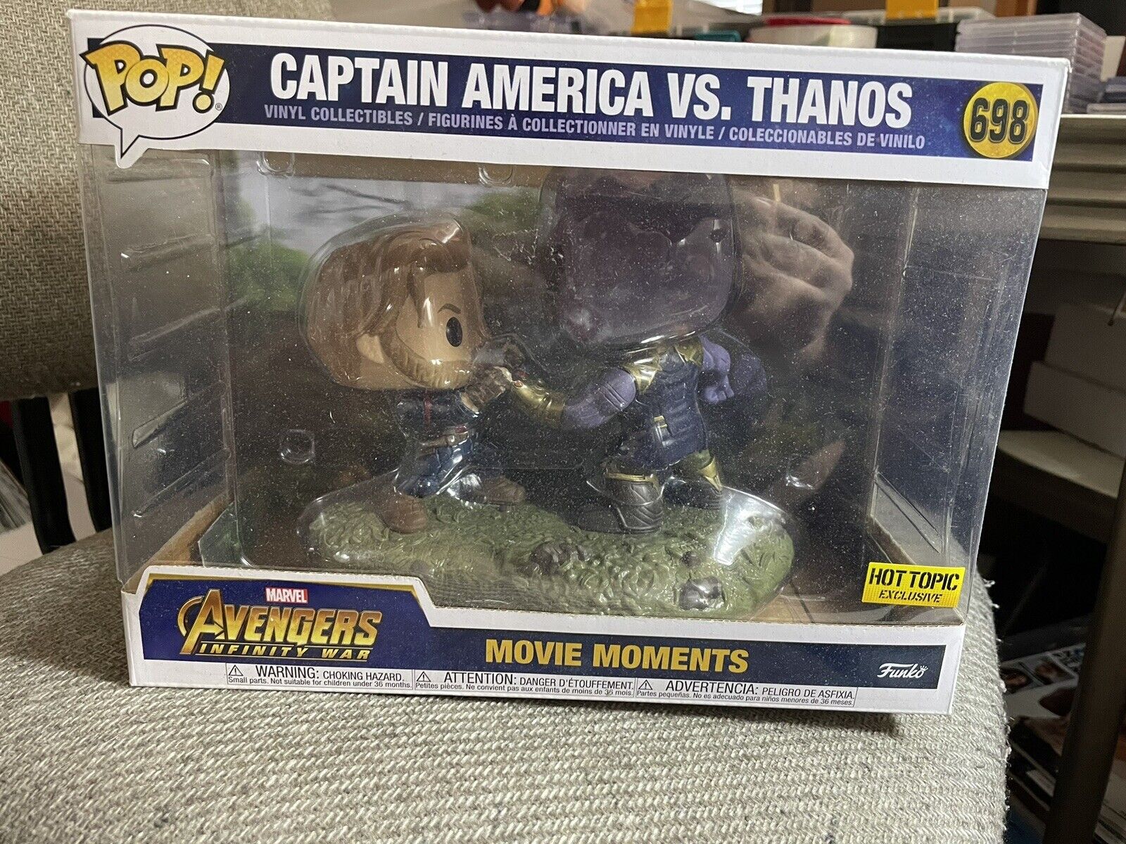 Funko Pop Captain America vs. Thanos #698 Marvel Avengers Movie Moments Figure