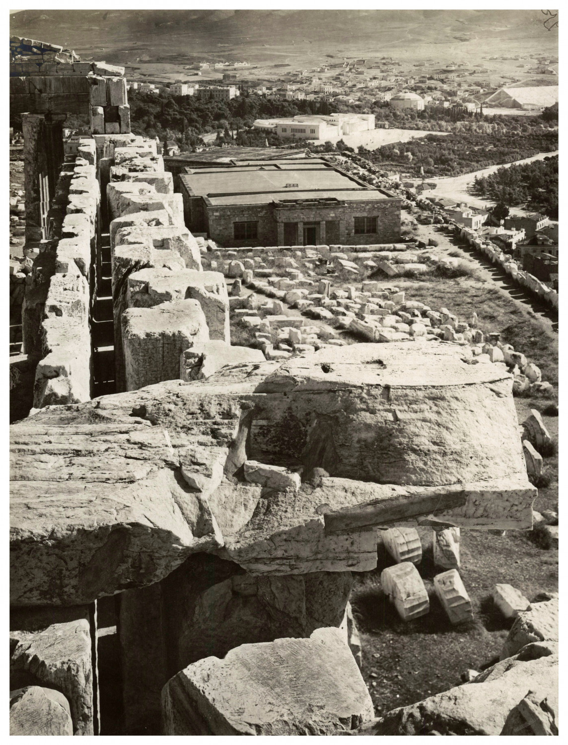 Greece, Athens, Ancient Ruins, Vintage Print, ca.1915 Vintage Print Print