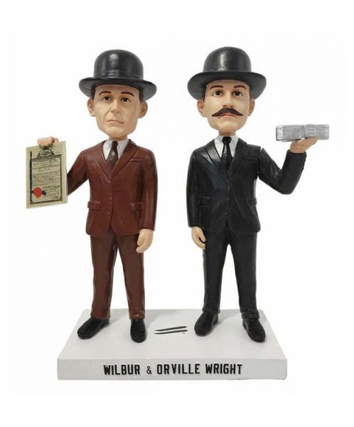 The Wright Brothers Wilbur & Orville Wright Dual Bobblehead