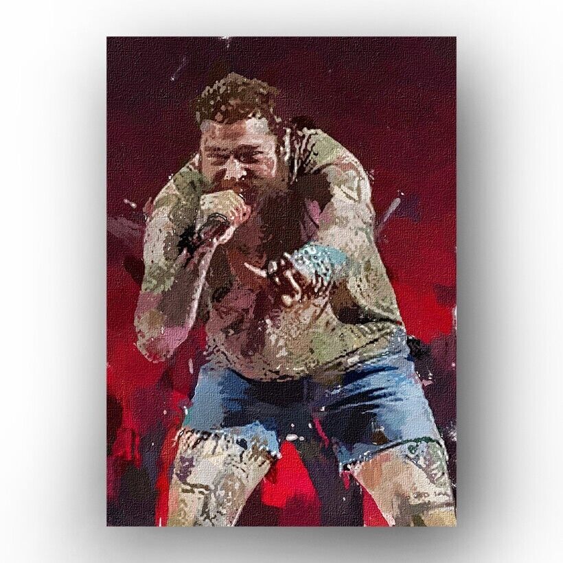 Post Malone #16 Sketch Card Limited 2/50 PaintOholic Signed