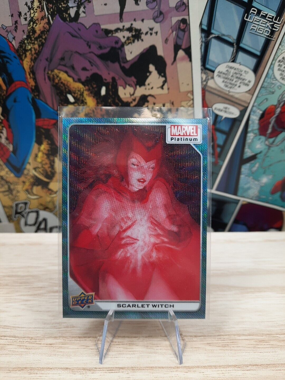 2024 Upper Deck Marvel Platinum Blue Surge Parallel Scarlet Witch #45