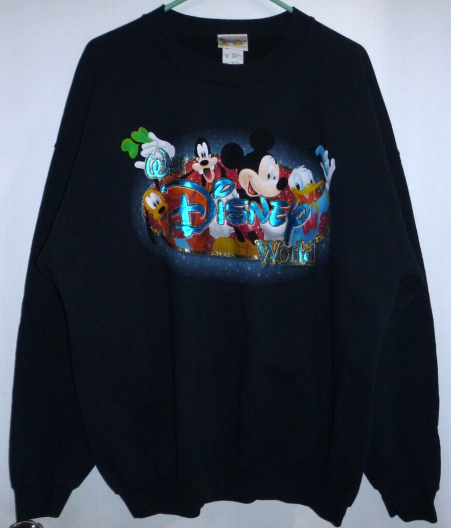 Vintage Walt Disney World Character Pullover Crewneck Sweatshirt Adult Size XL